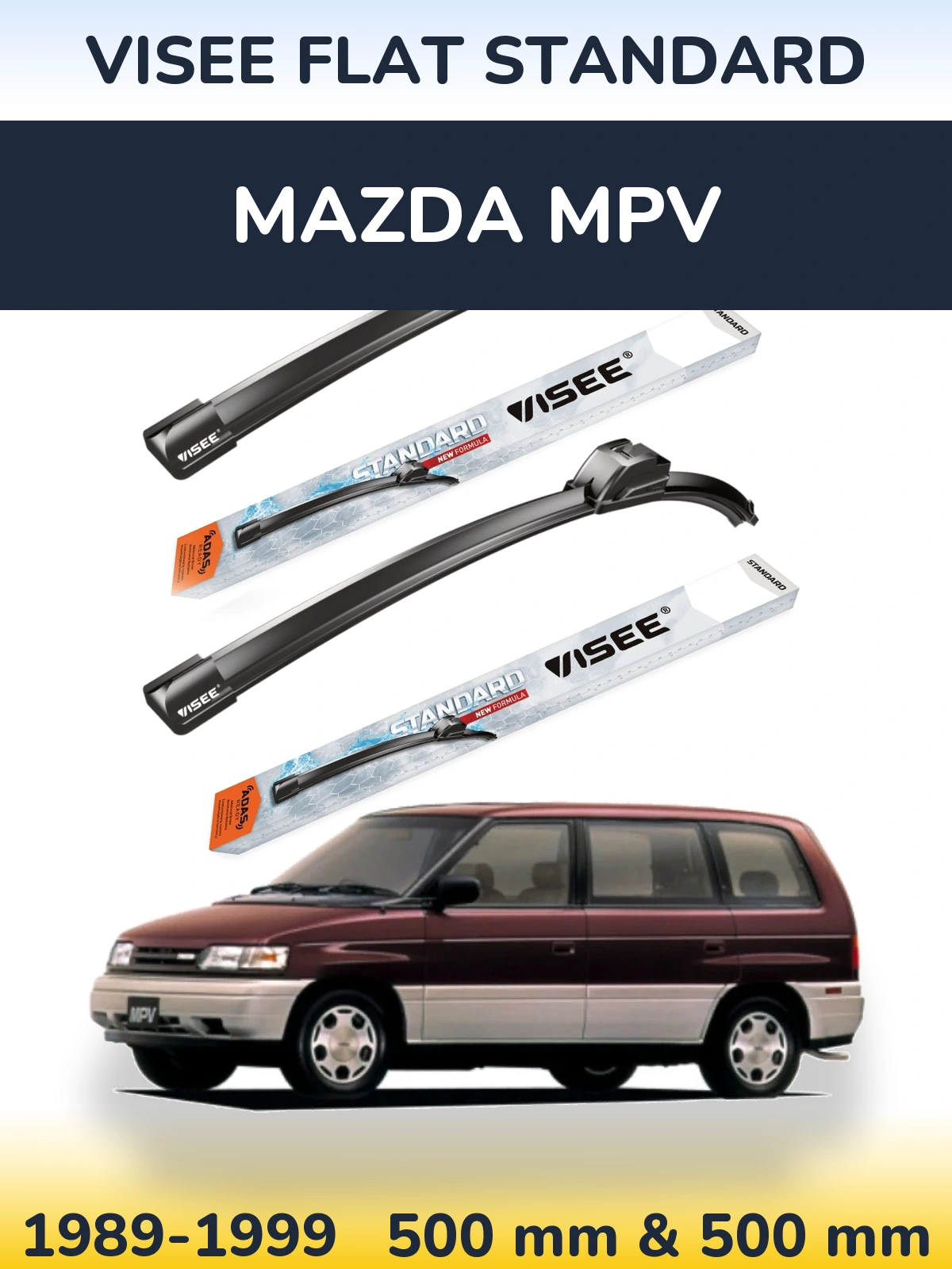 Ștergătoare VISEE FLAT STANDARD pentru Mazda MPV