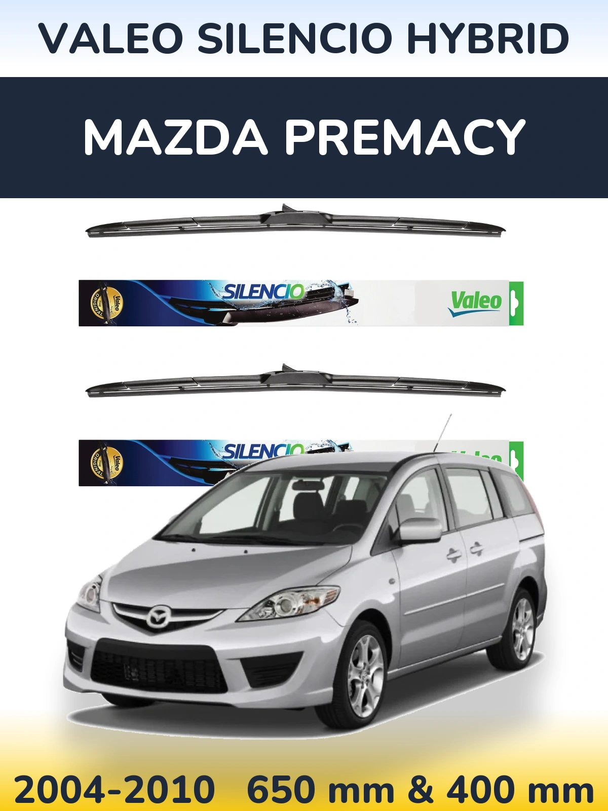 Ștergătoare Valeo Silencio Hybrid pentru Mazda Premacy
