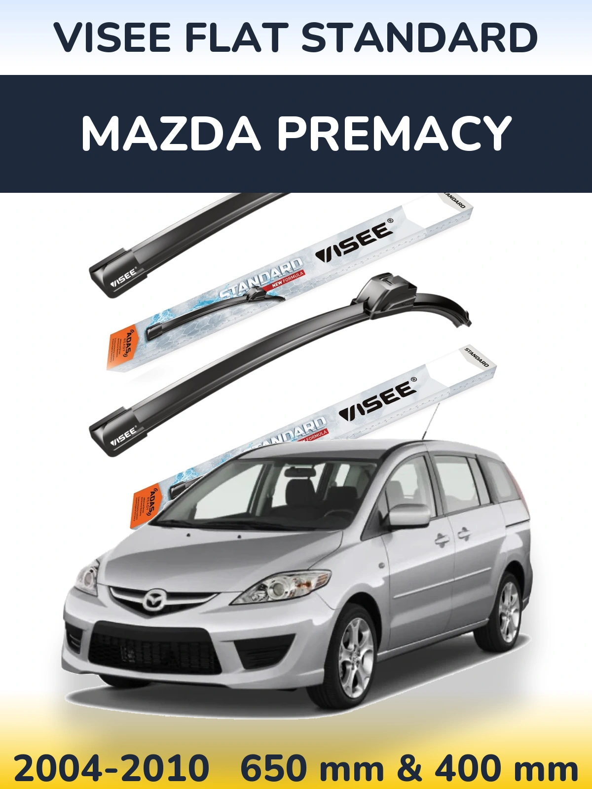 Ștergătoare VISEE FLAT STANDARD pentru Mazda Premacy