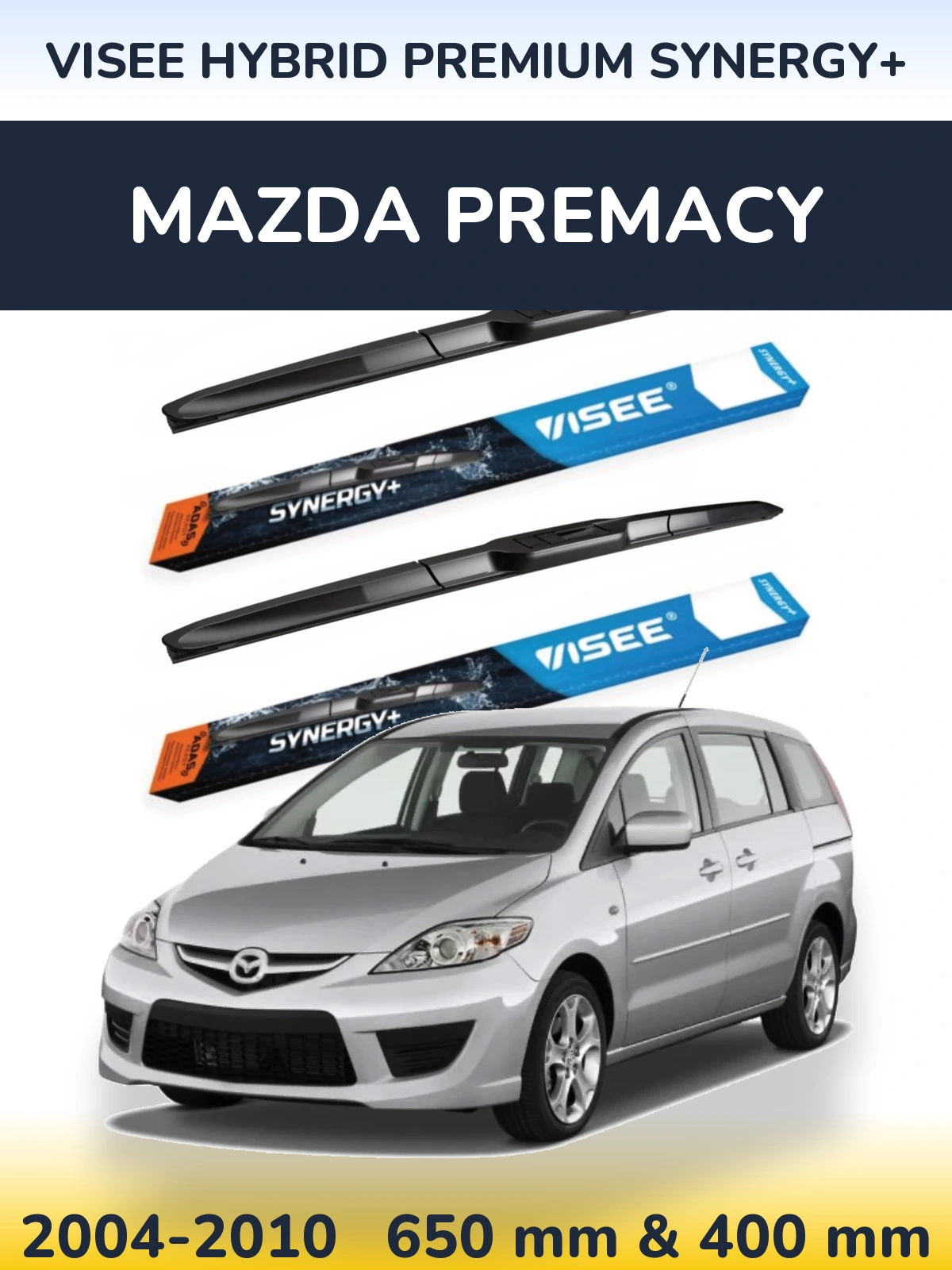 Ștergătoare VISEE HYBRID PREMIUM SYNERGY+ pentru Mazda Premacy