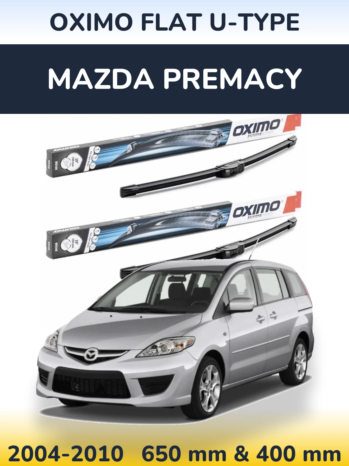 Ștergătoare Oximo Flat U-type pentru Mazda Premacy