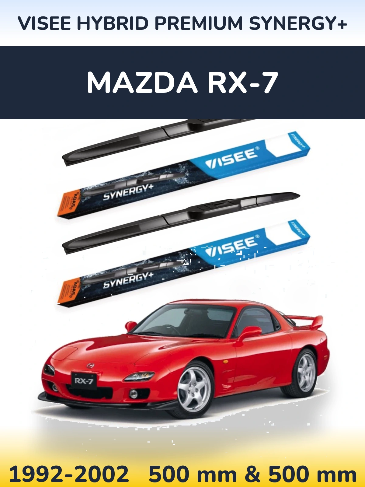 Ștergătoare VISEE HYBRID PREMIUM SYNERGY+ pentru Mazda RX-7