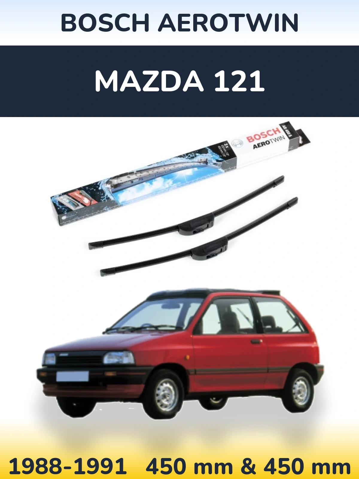 Ștergătoare BOSCH AeroTwin pentru Mazda 121