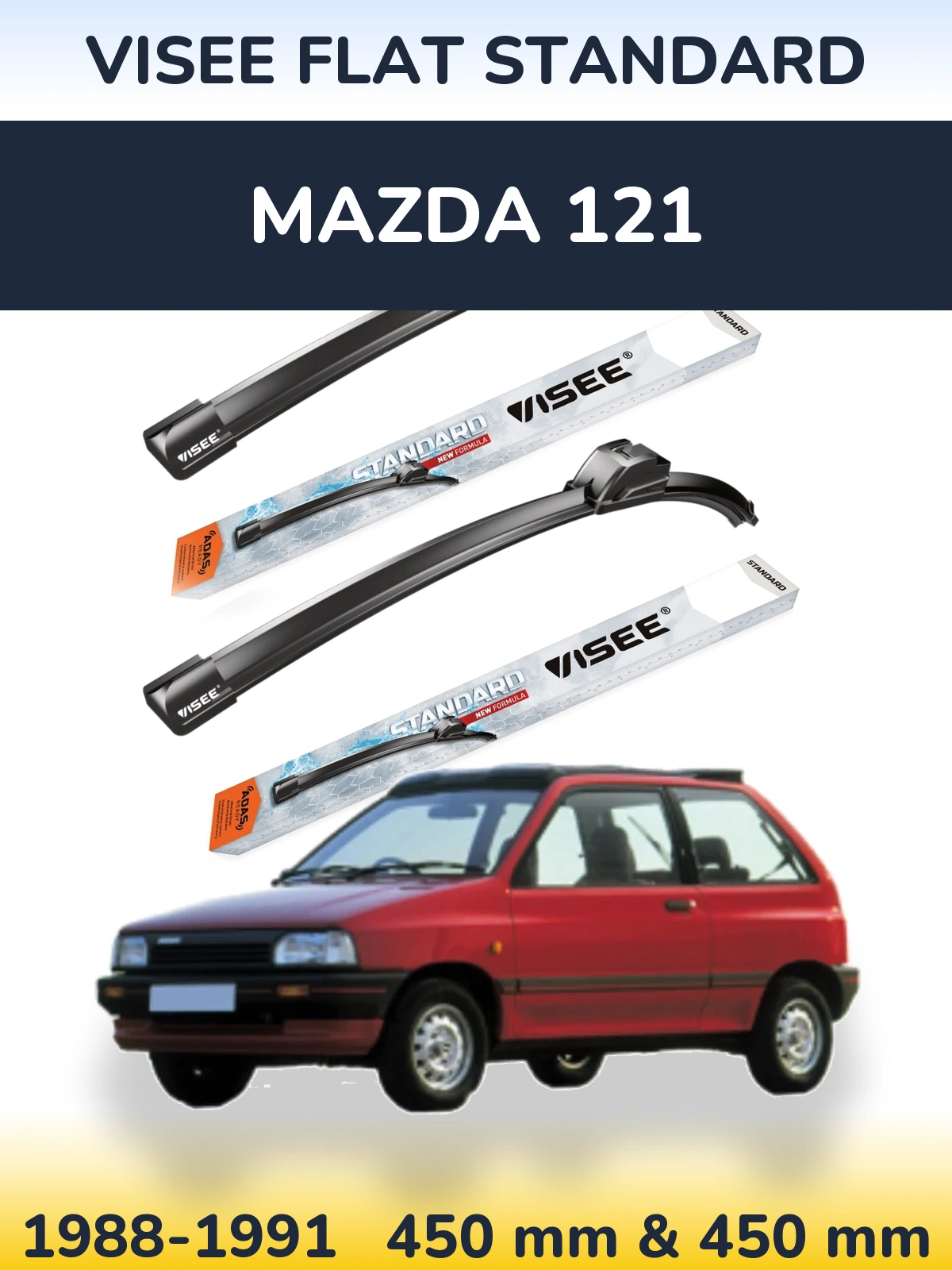 Ștergătoare VISEE FLAT STANDARD pentru Mazda 121