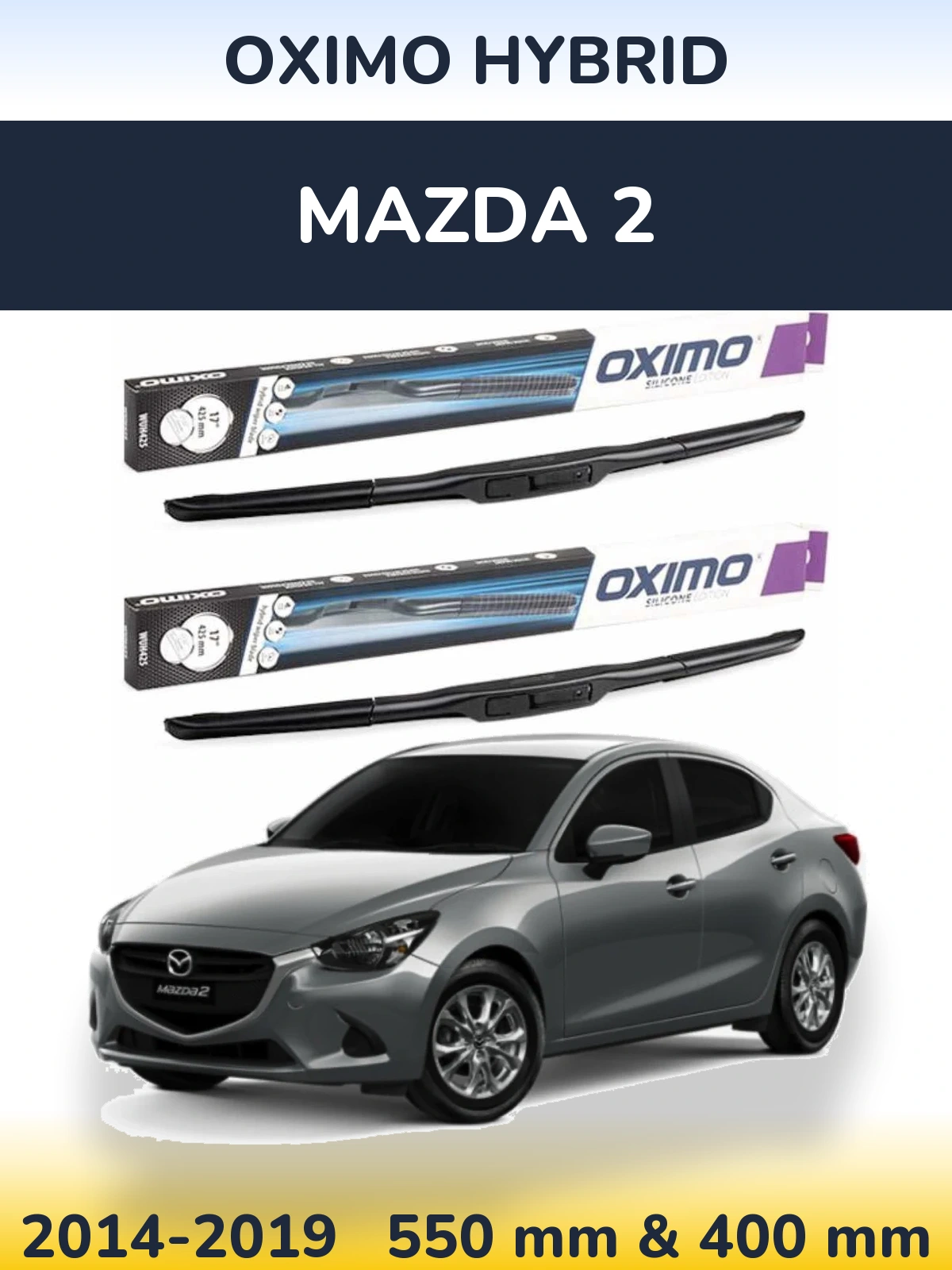Ștergătoare Oximo Hybrid pentru Mazda 2