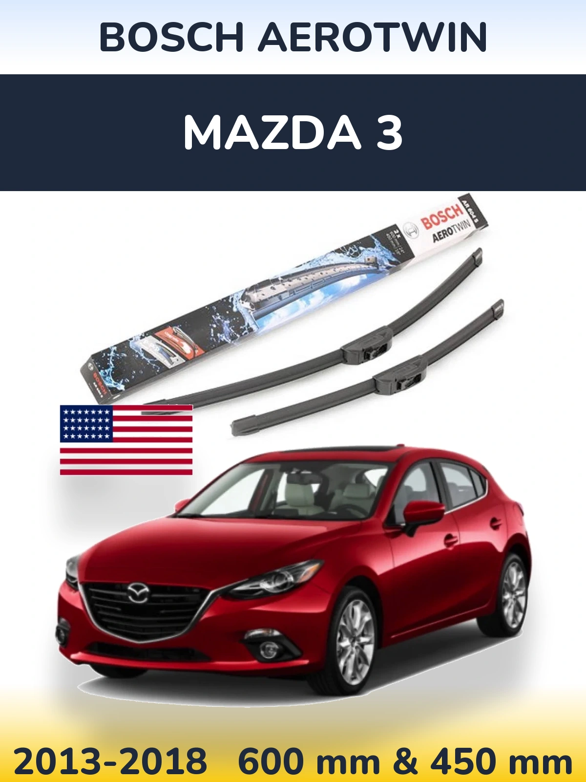 Ștergătoare BOSCH AeroTwin pentru Mazda 3