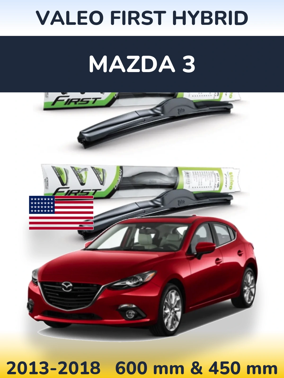 Ștergătoare Valeo First Hybrid pentru Mazda 3