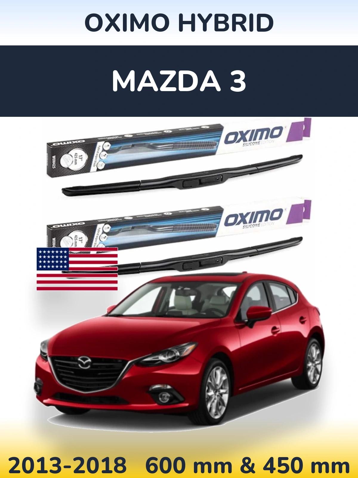 Ștergătoare Oximo Hybrid pentru Mazda 3