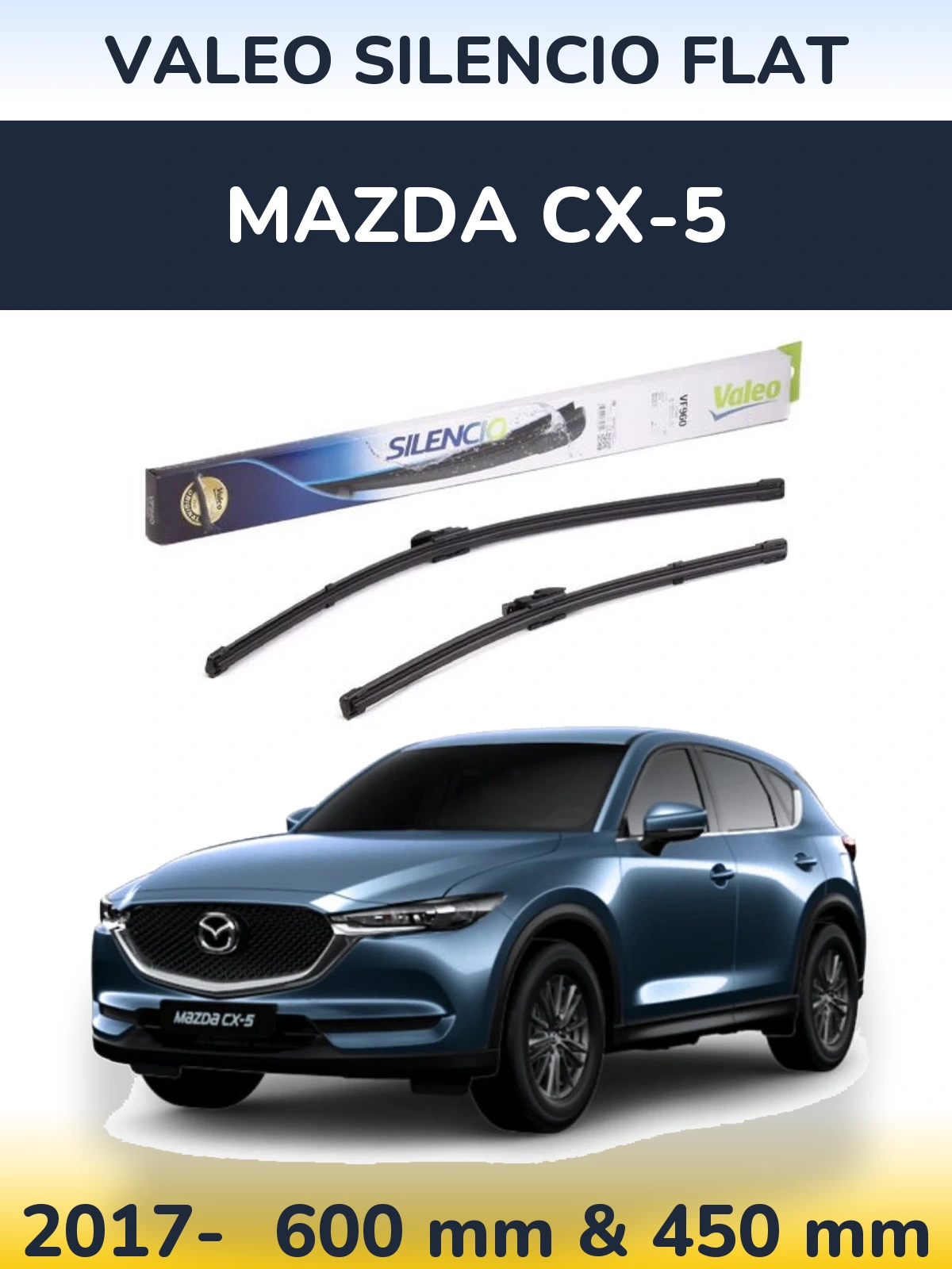 Ștergătoare Valeo Silencio Flat pentru Mazda CX-5
