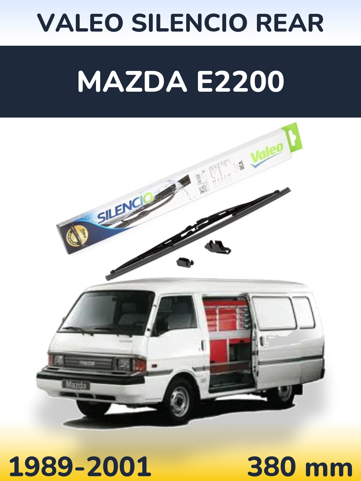 Задний дворник Valeo Silencio Rear 380 мм для Mazda E2200 1989-2001