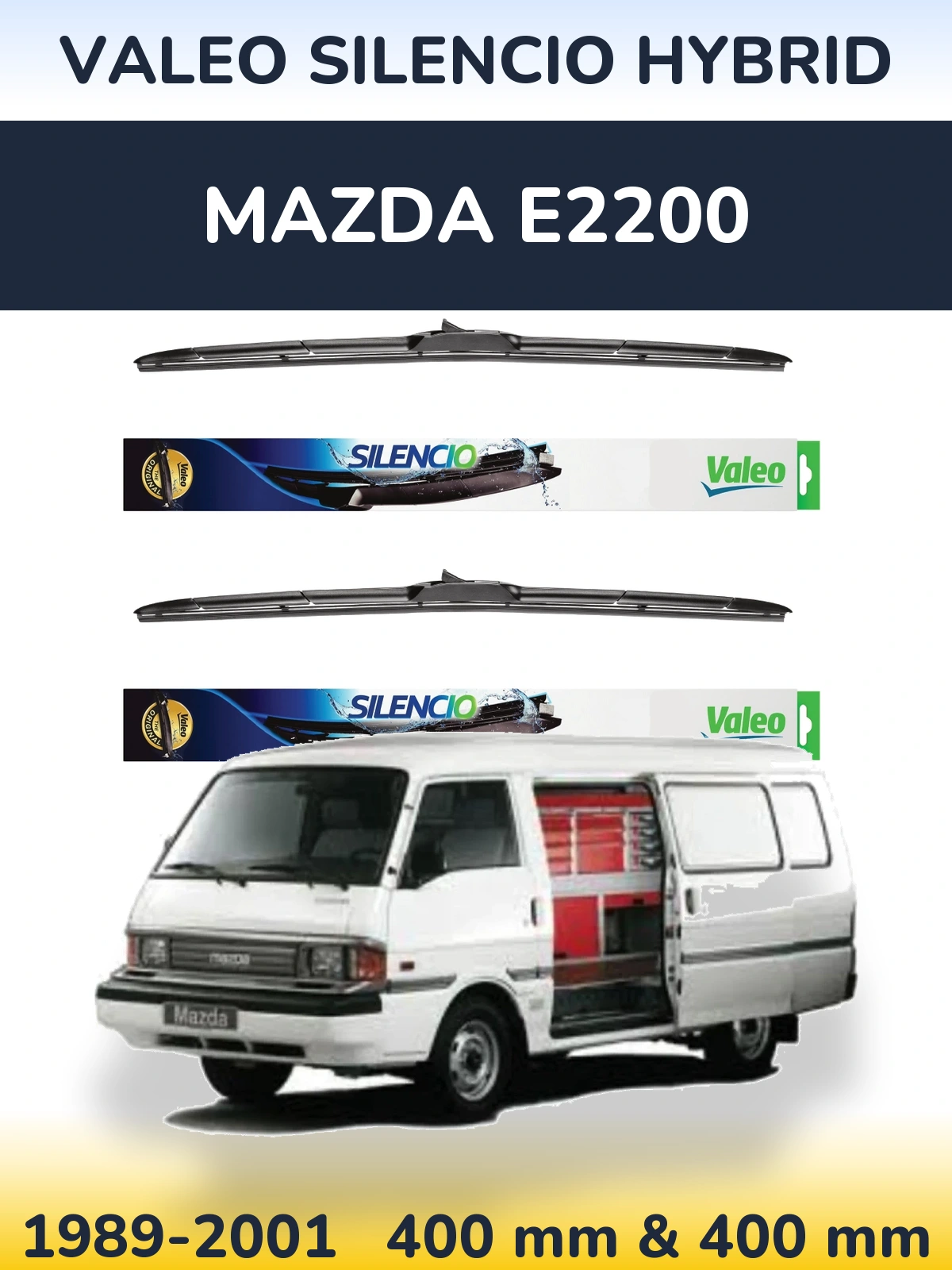 Ștergătoare Valeo Silencio Hybrid pentru Mazda E2200