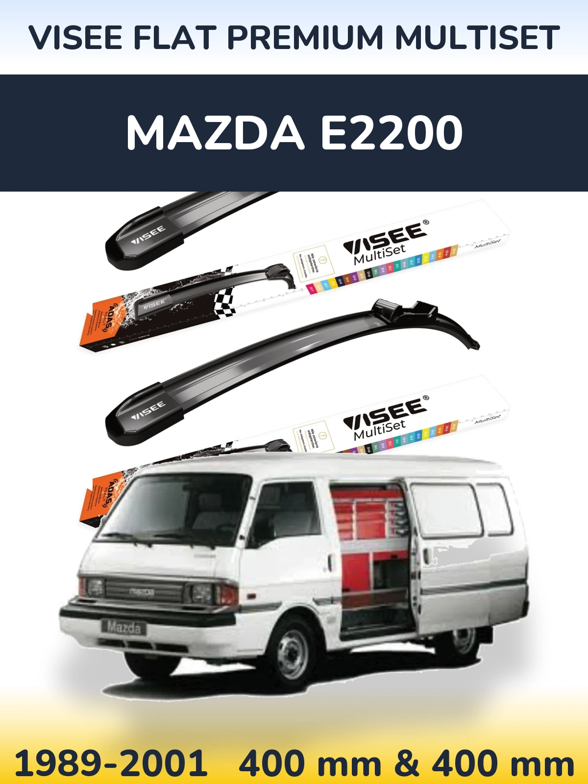 Ștergătoare VISEE FLAT PREMIUM MultiSet pentru Mazda E2200