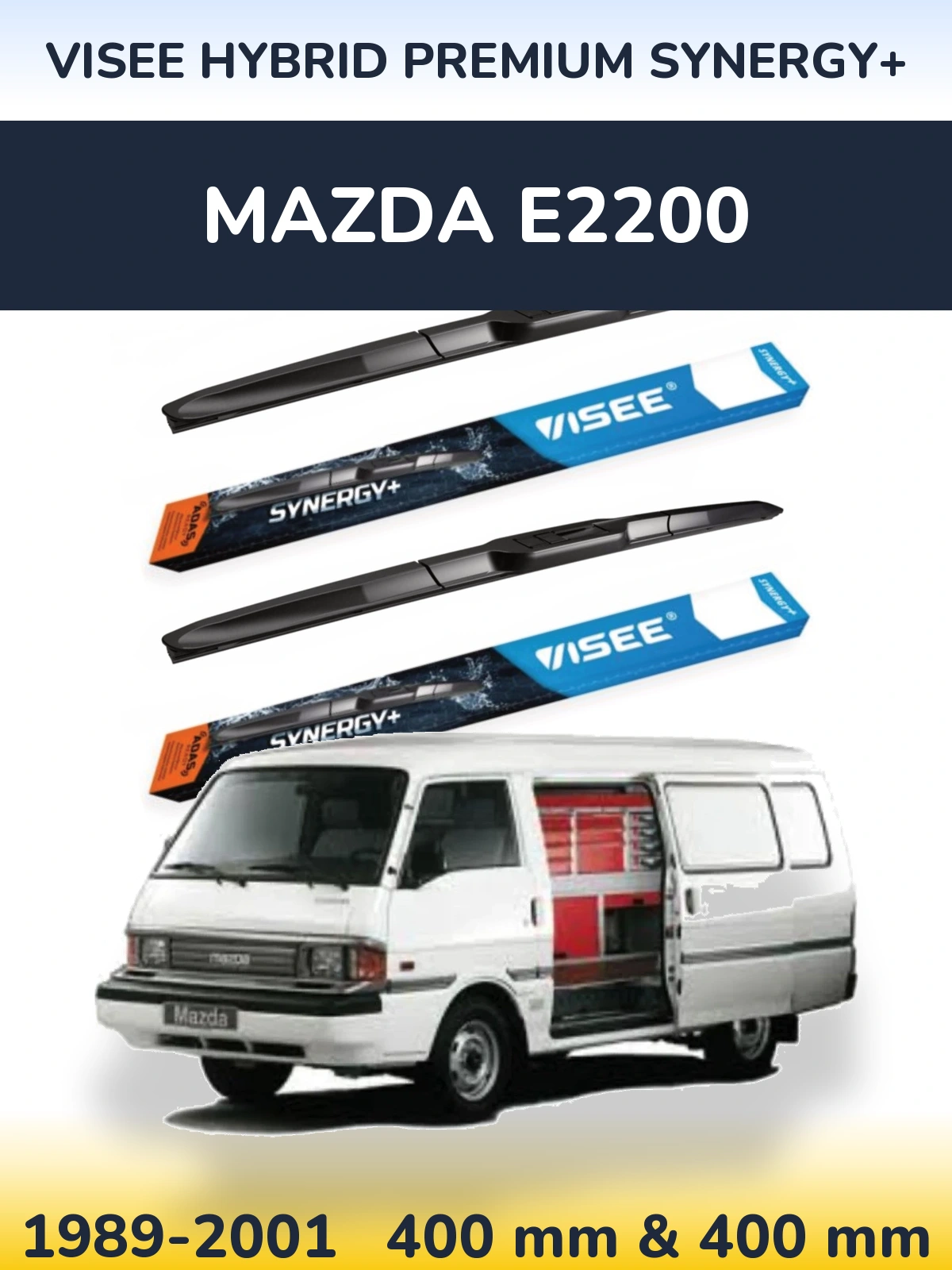 Ștergătoare VISEE HYBRID PREMIUM SYNERGY+ pentru Mazda E2200