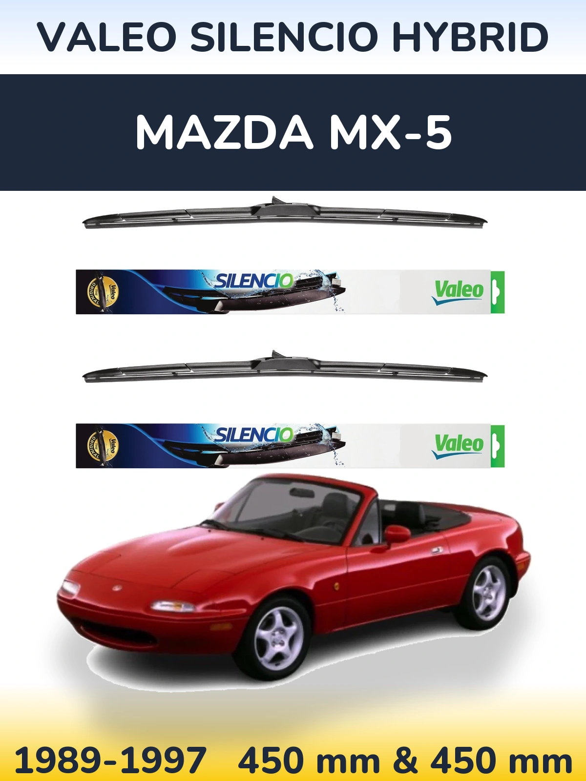 Ștergătoare Valeo Silencio Hybrid pentru Mazda MX-5
