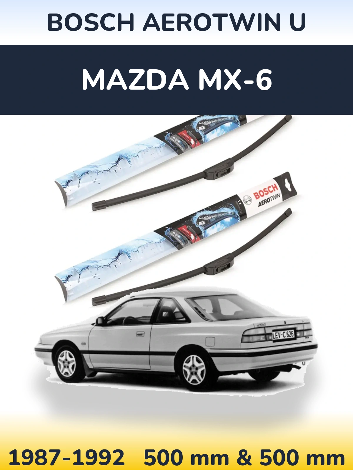 Ștergătoare BOSCH AeroTwin U pentru Mazda MX-6