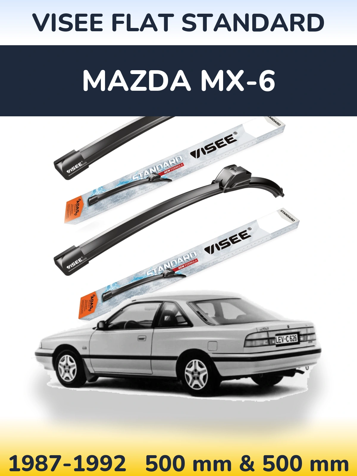 Ștergătoare VISEE FLAT STANDARD pentru Mazda MX-6