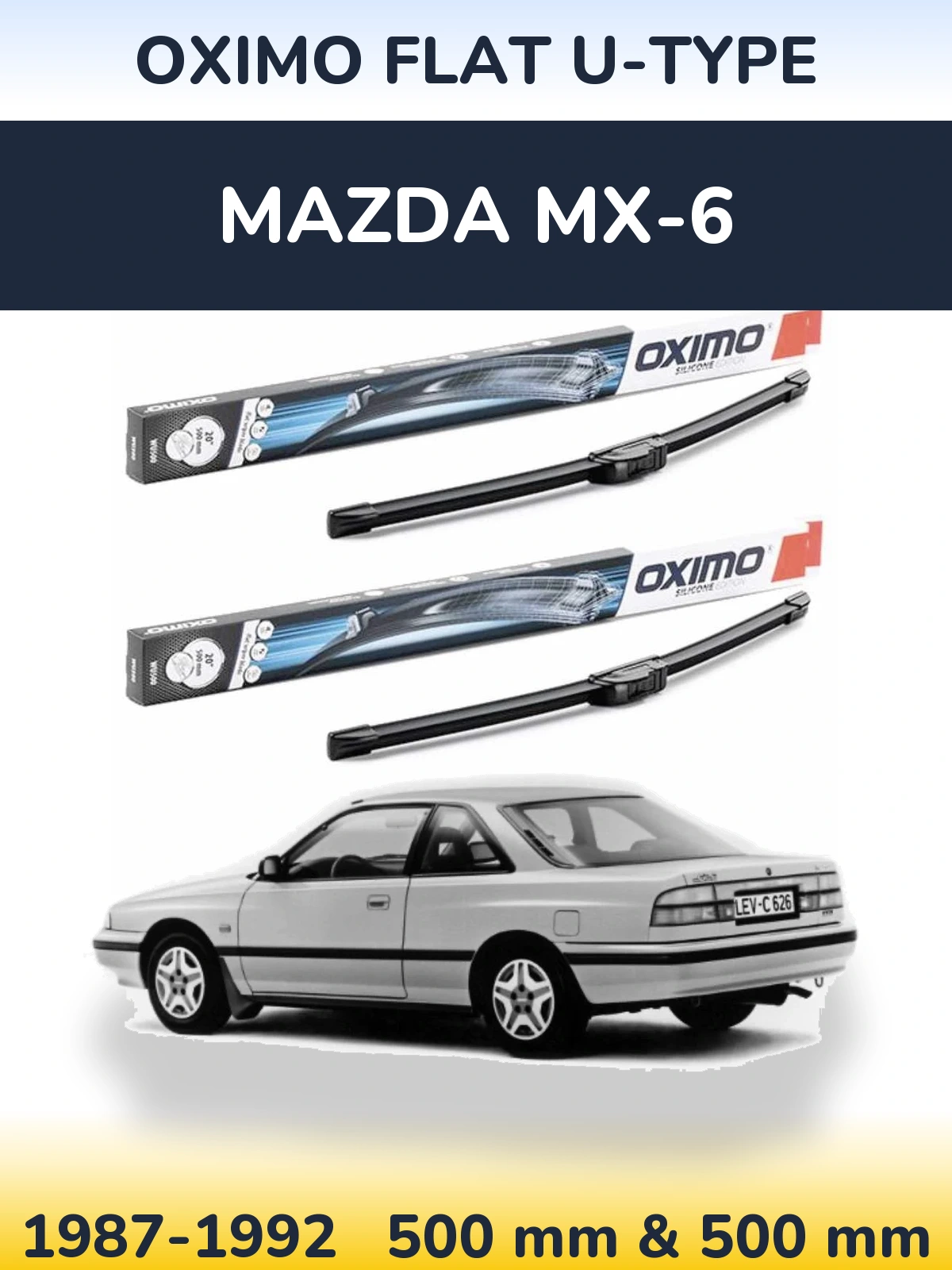 Ștergătoare Oximo Flat U-type pentru Mazda MX-6