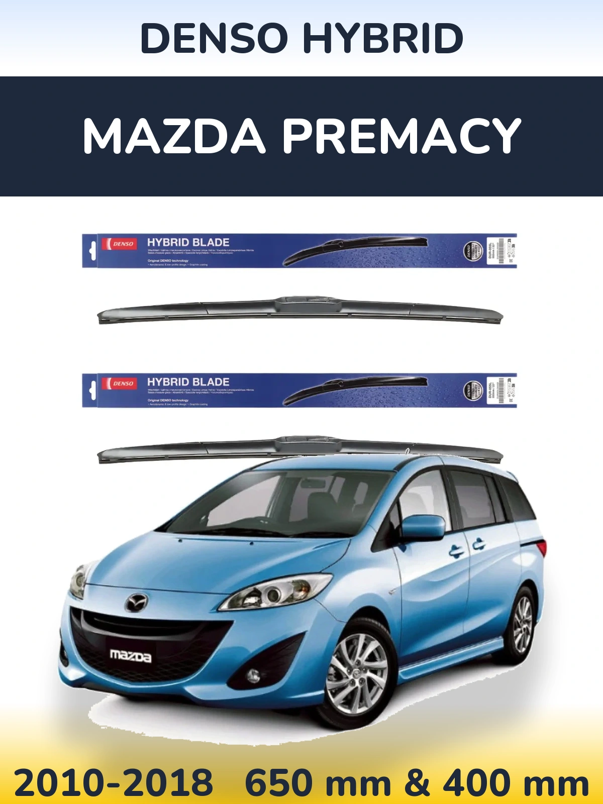 Ștergătoare Denso Hybrid pentru Mazda Premacy