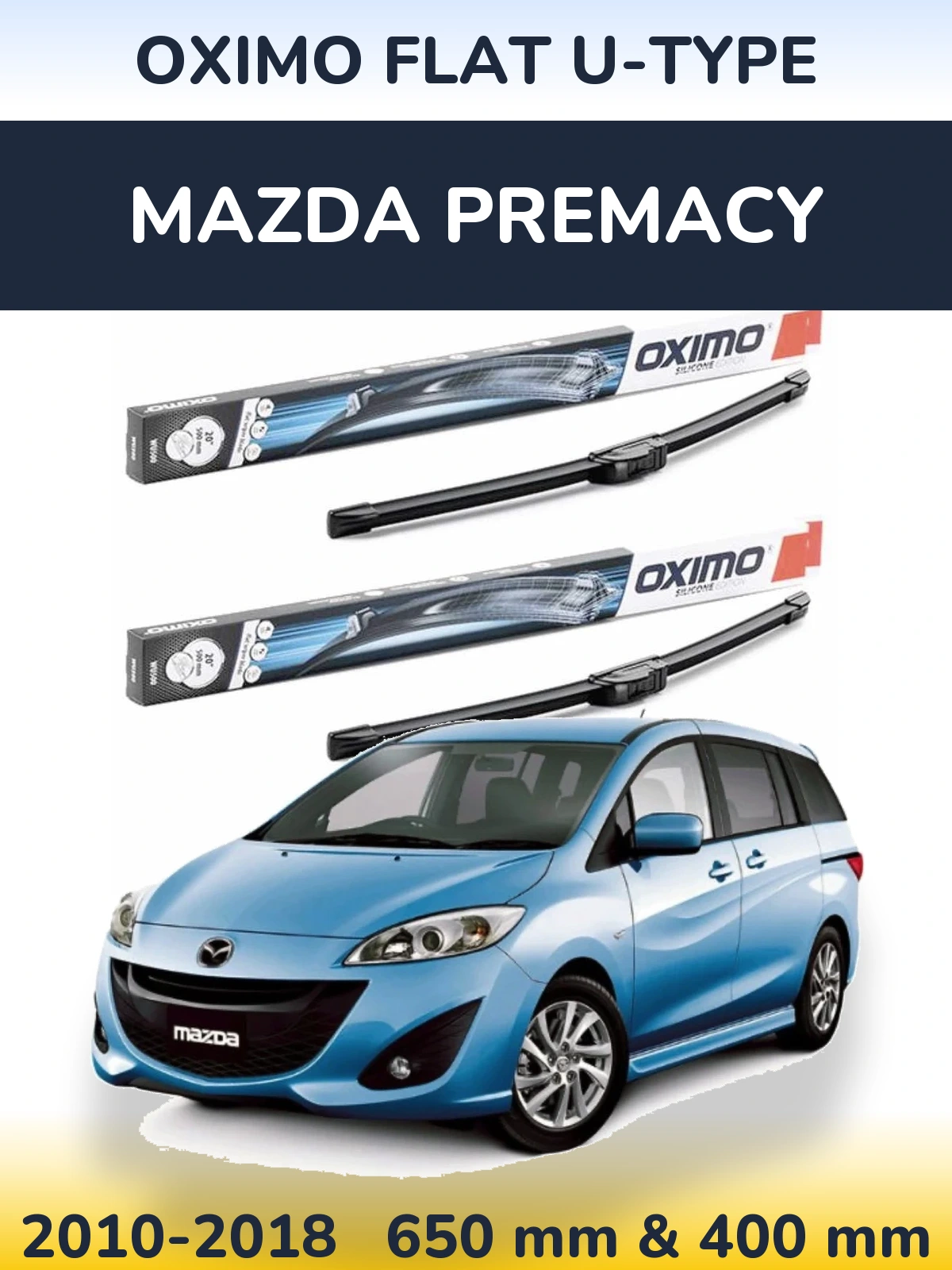 Ștergătoare Oximo Flat U-type pentru Mazda Premacy