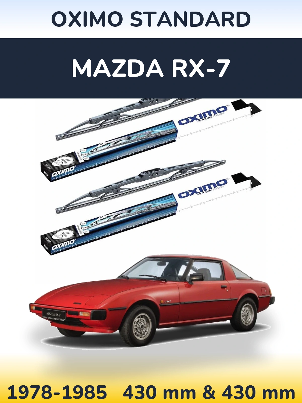 Ștergătoare Oximo Standard pentru Mazda RX-7