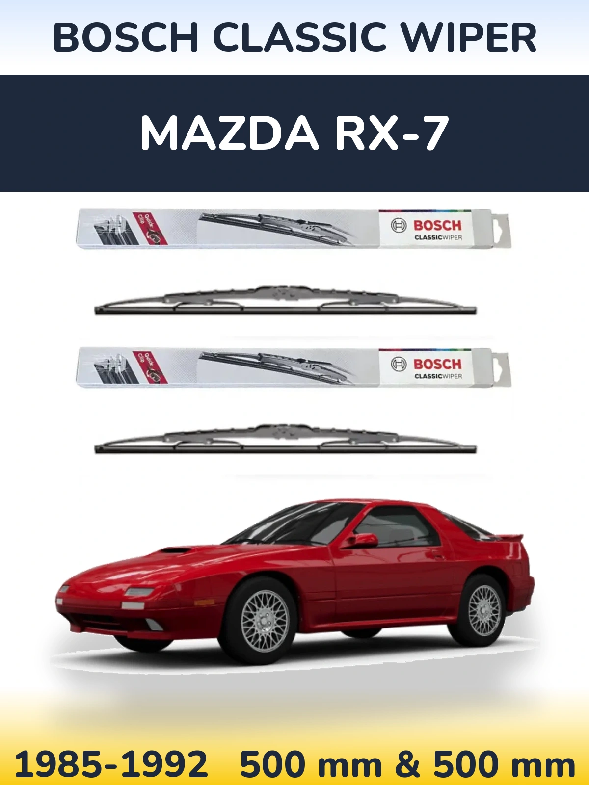 Ștergătoare BOSCH Classic Wiper pentru Mazda RX-7
