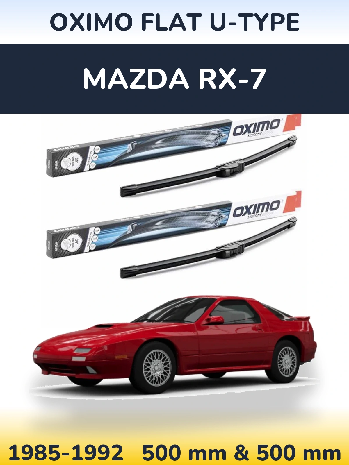Ștergătoare Oximo Flat U-type pentru Mazda RX-7