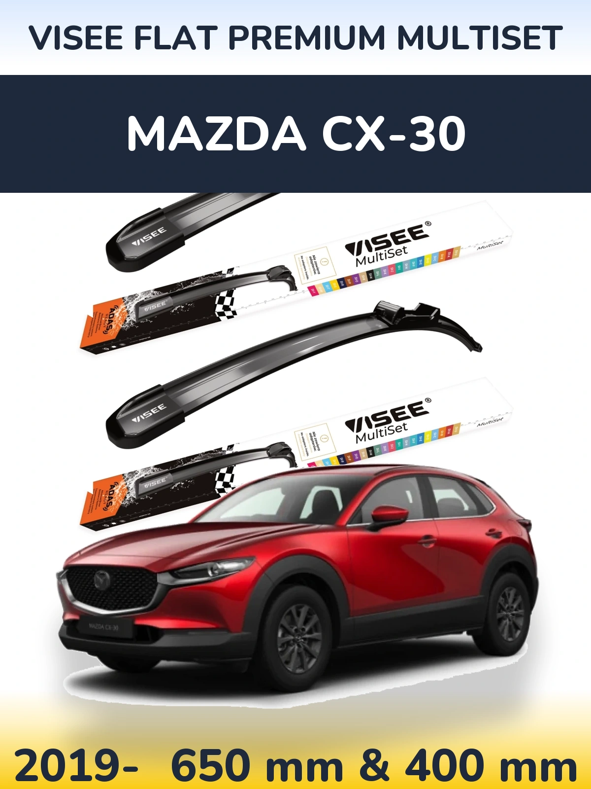 Ștergătoare VISEE FLAT PREMIUM MultiSet pentru Mazda CX-30