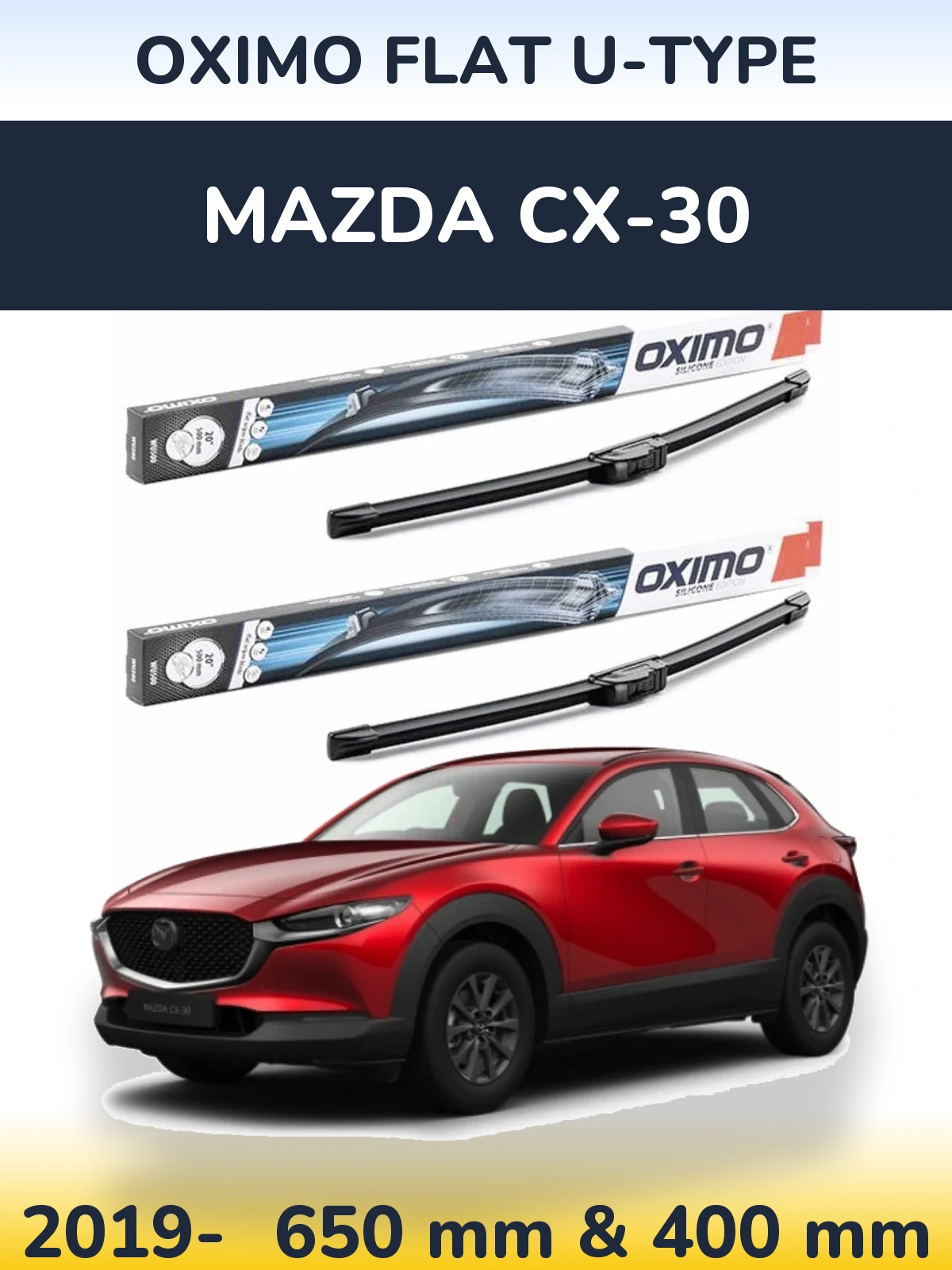 Ștergătoare Oximo Flat U-type pentru Mazda CX-30