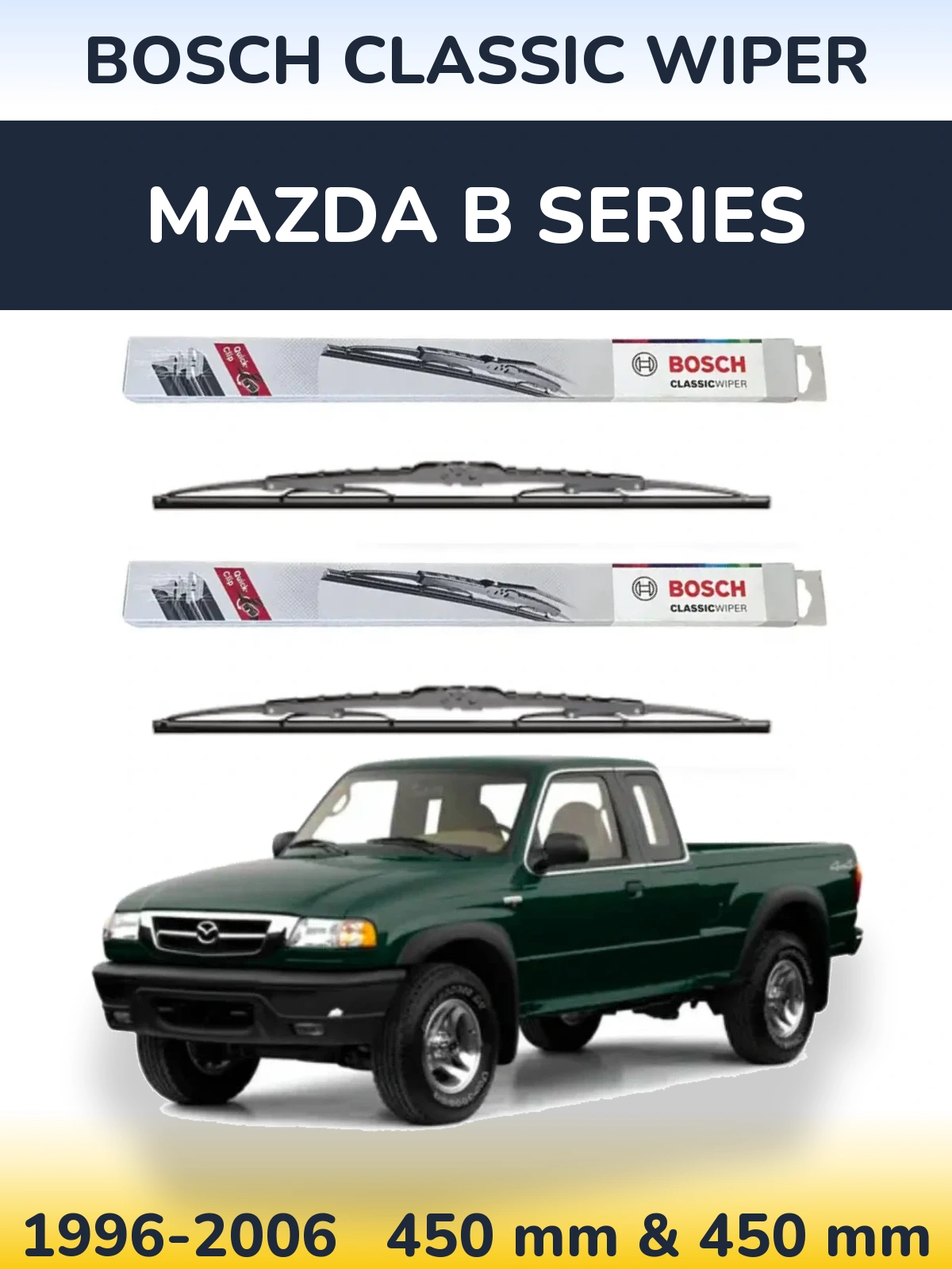 Ștergătoare BOSCH Classic Wiper pentru Mazda B Series