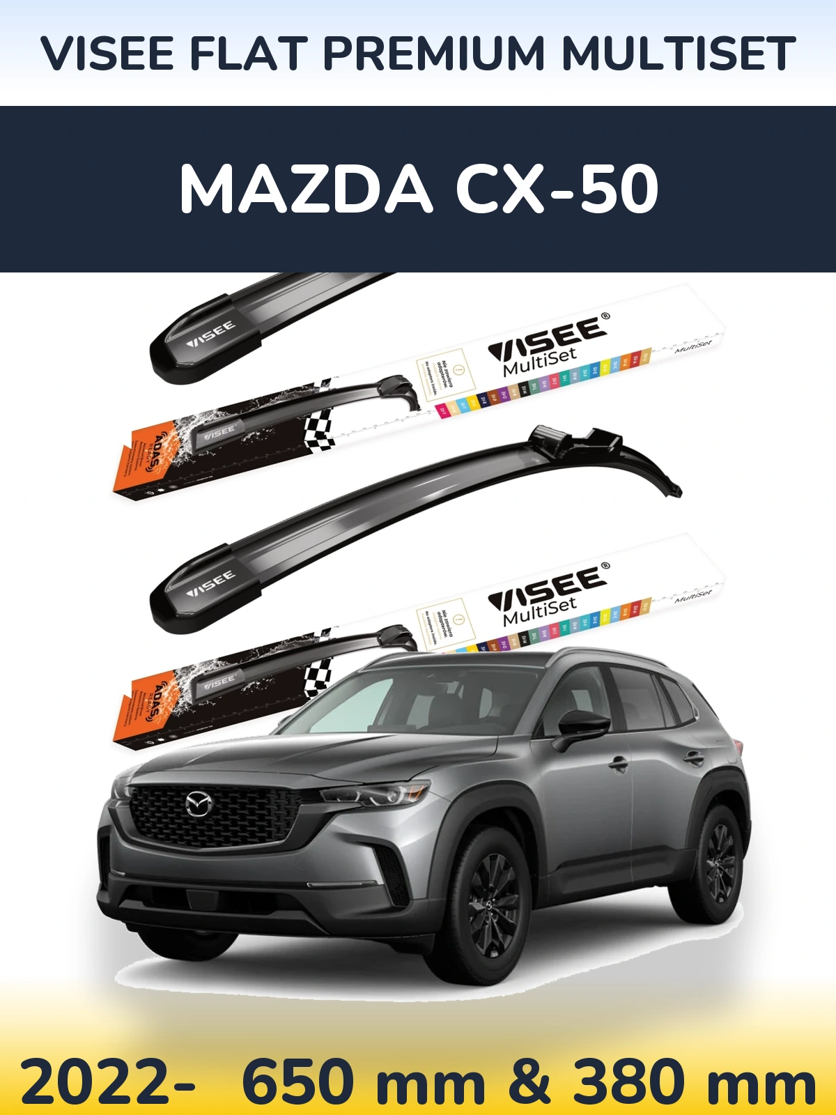 Ștergătoare VISEE FLAT PREMIUM MultiSet pentru Mazda CX-50