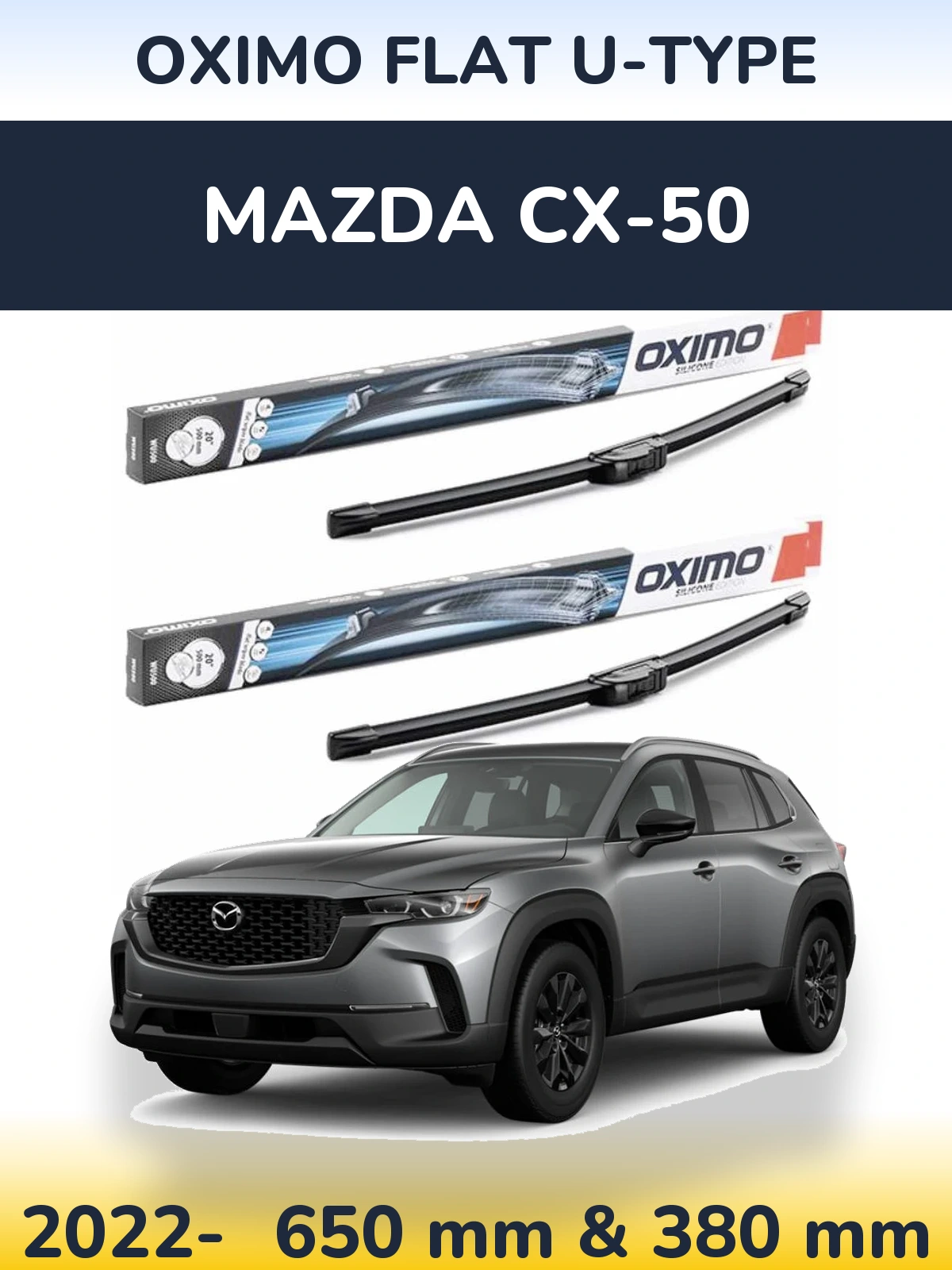 Ștergătoare Oximo Flat U-type pentru Mazda CX-50