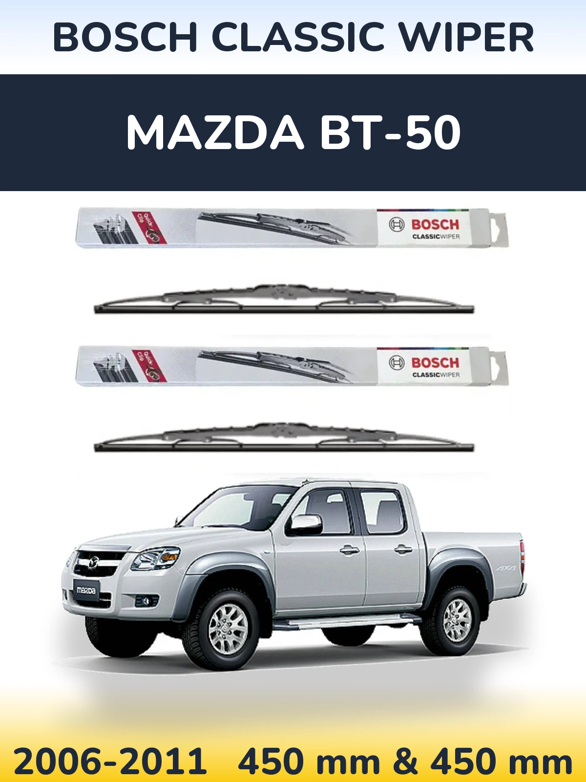 Ștergătoare BOSCH Classic Wiper pentru Mazda BT-50