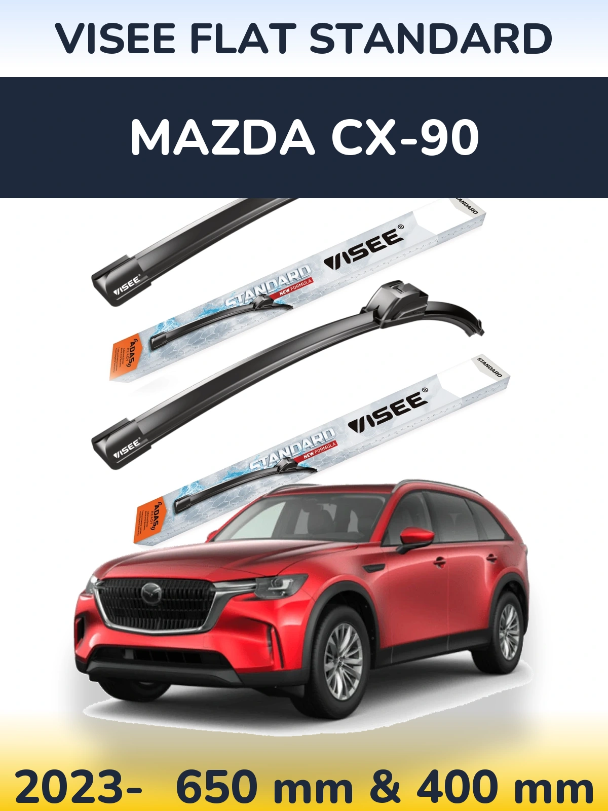 Ștergătoare VISEE FLAT STANDARD pentru Mazda CX-90