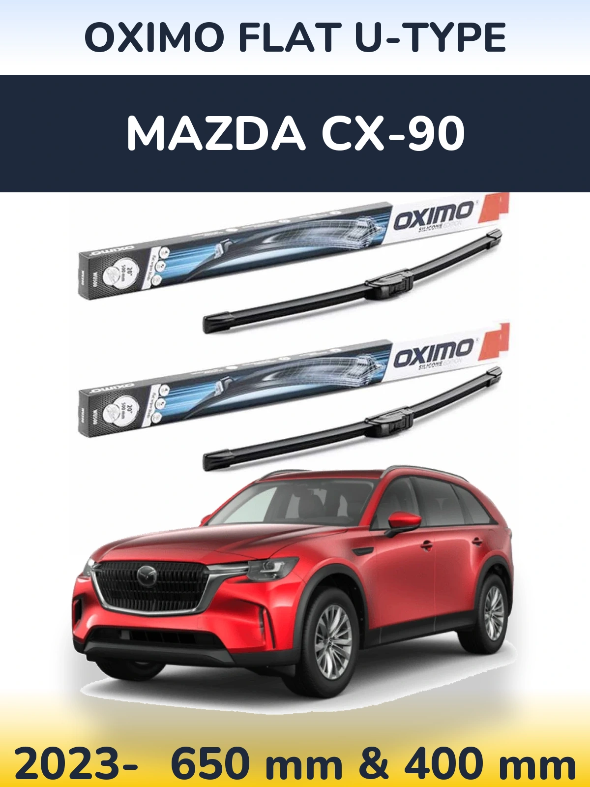 Ștergătoare Oximo Flat U-type pentru Mazda CX-90