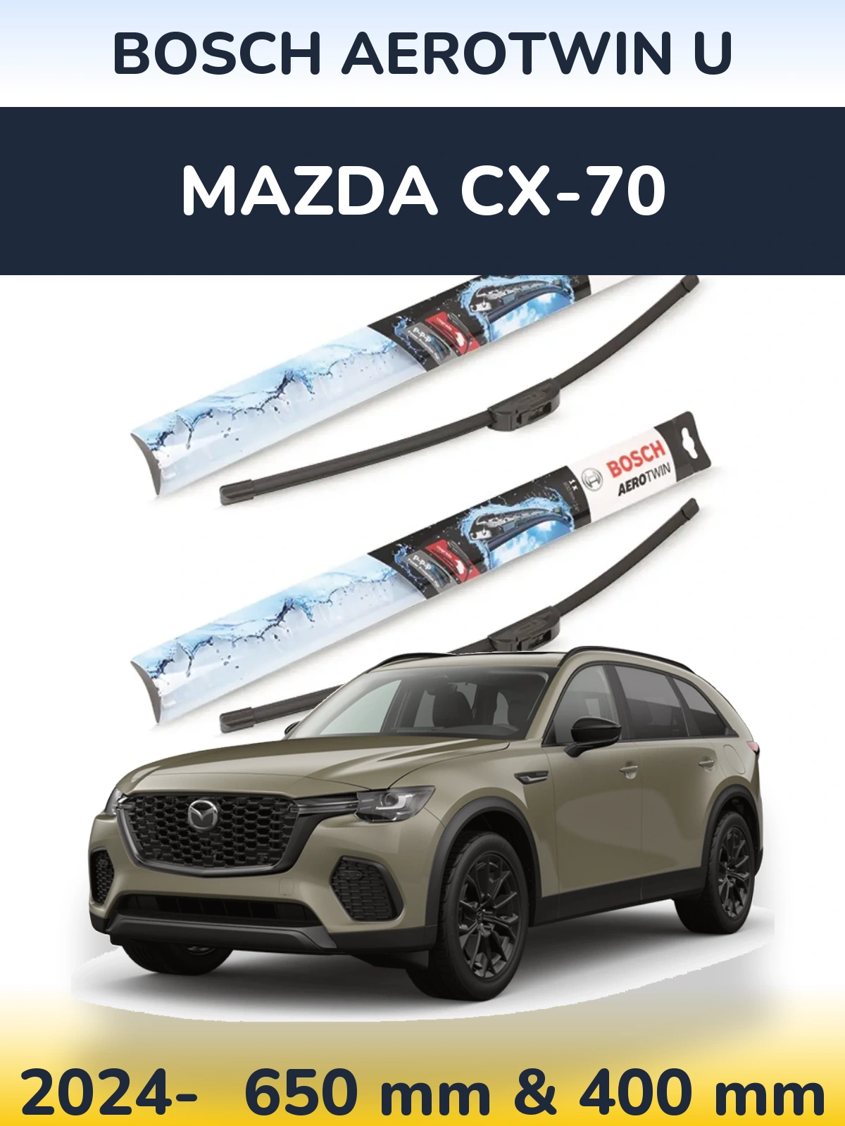Ștergătoare BOSCH AeroTwin U pentru Mazda CX-70