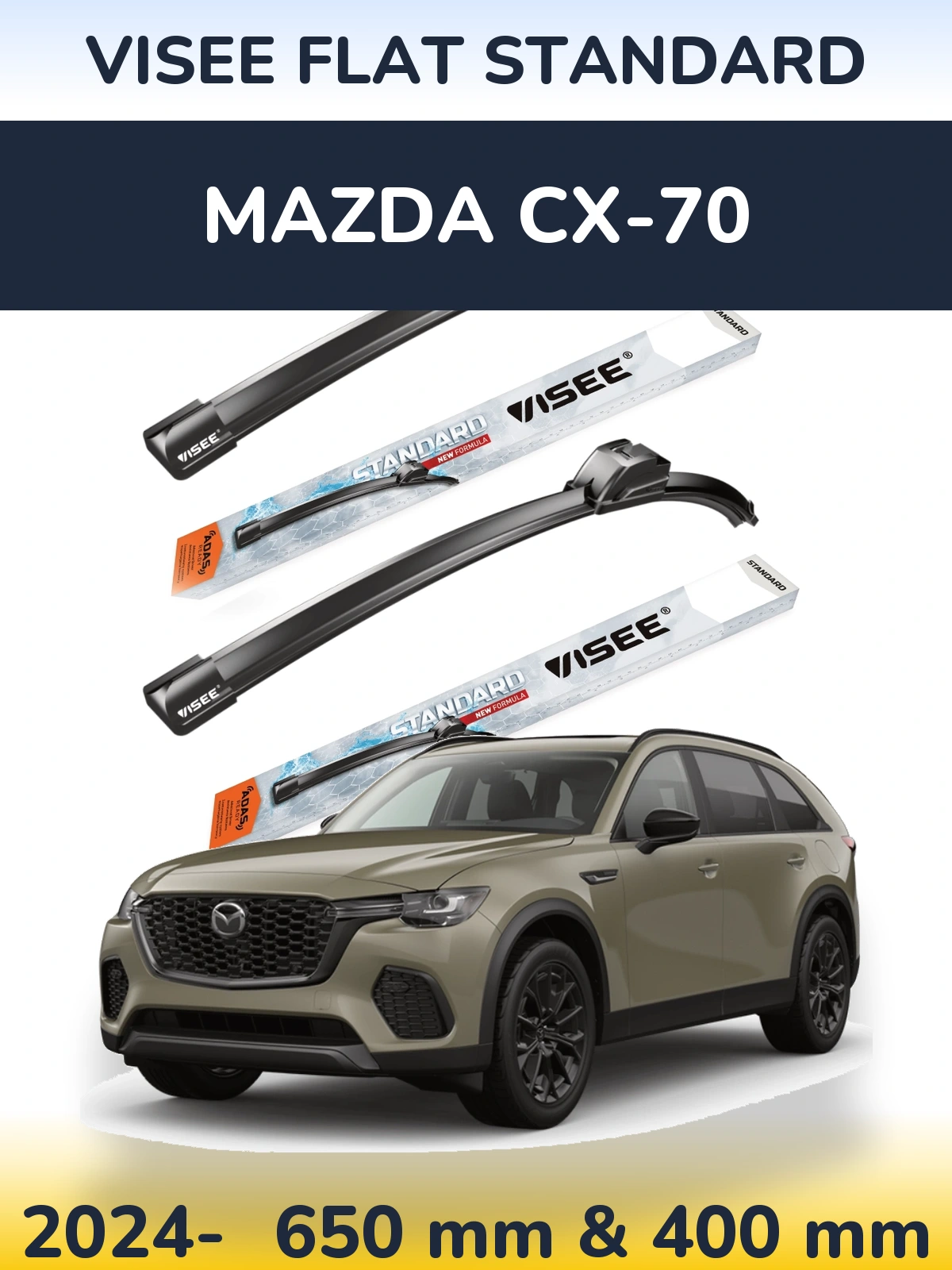 Ștergătoare VISEE FLAT STANDARD pentru Mazda CX-70