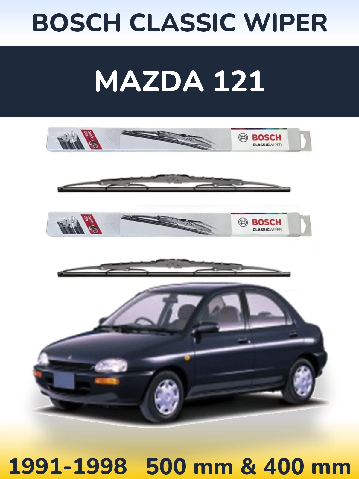 Ștergătoare BOSCH Classic Wiper pentru Mazda 121