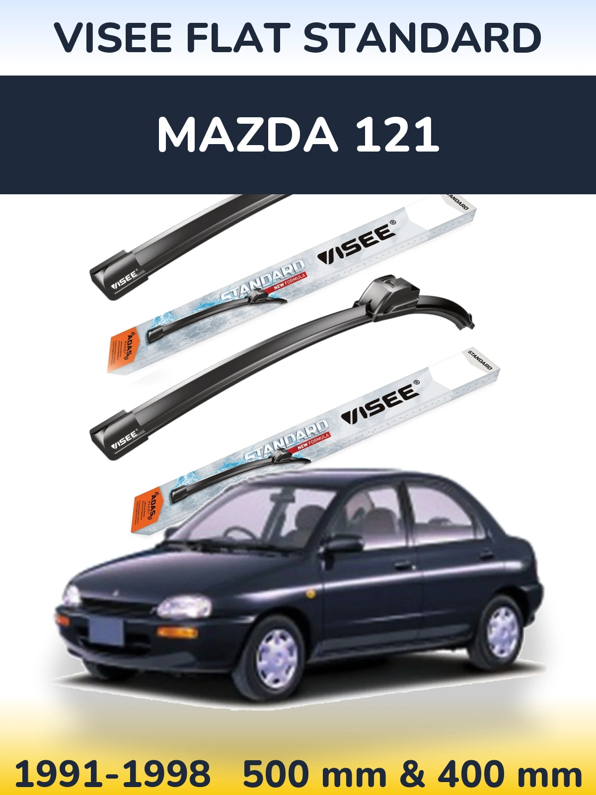 Ștergătoare VISEE FLAT STANDARD pentru Mazda 121