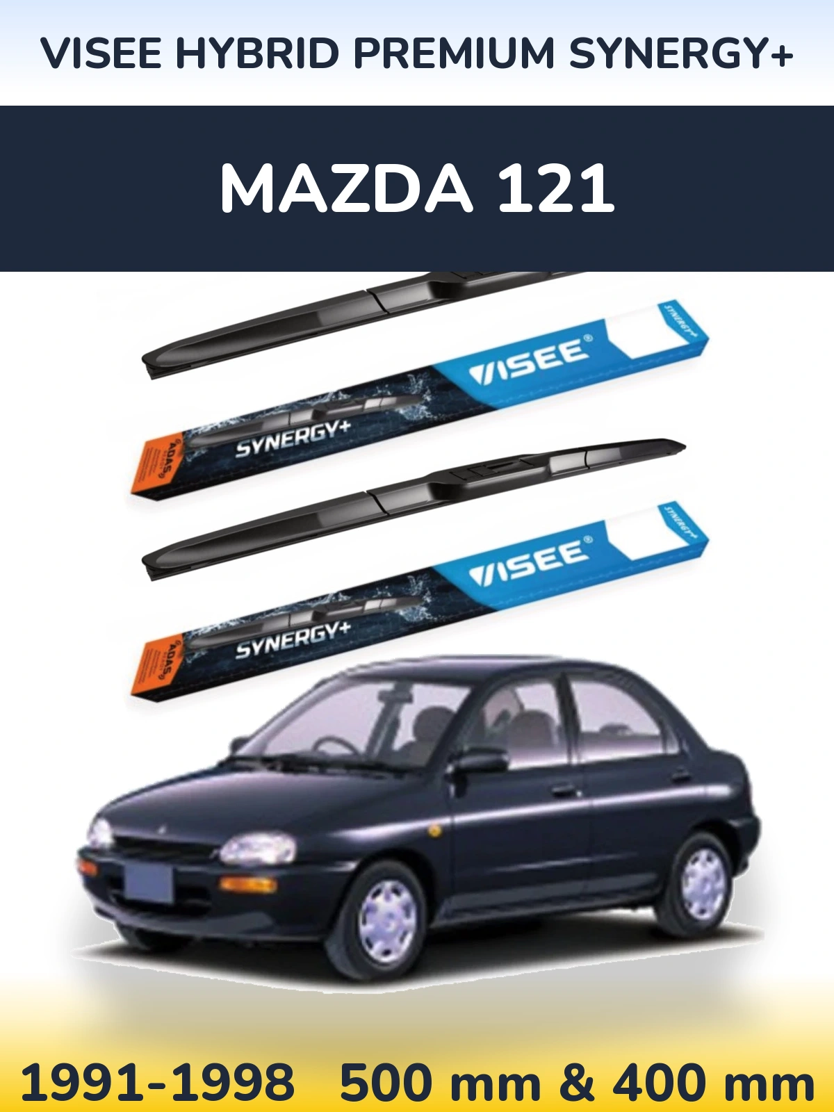 Ștergătoare VISEE HYBRID PREMIUM SYNERGY+ pentru Mazda 121