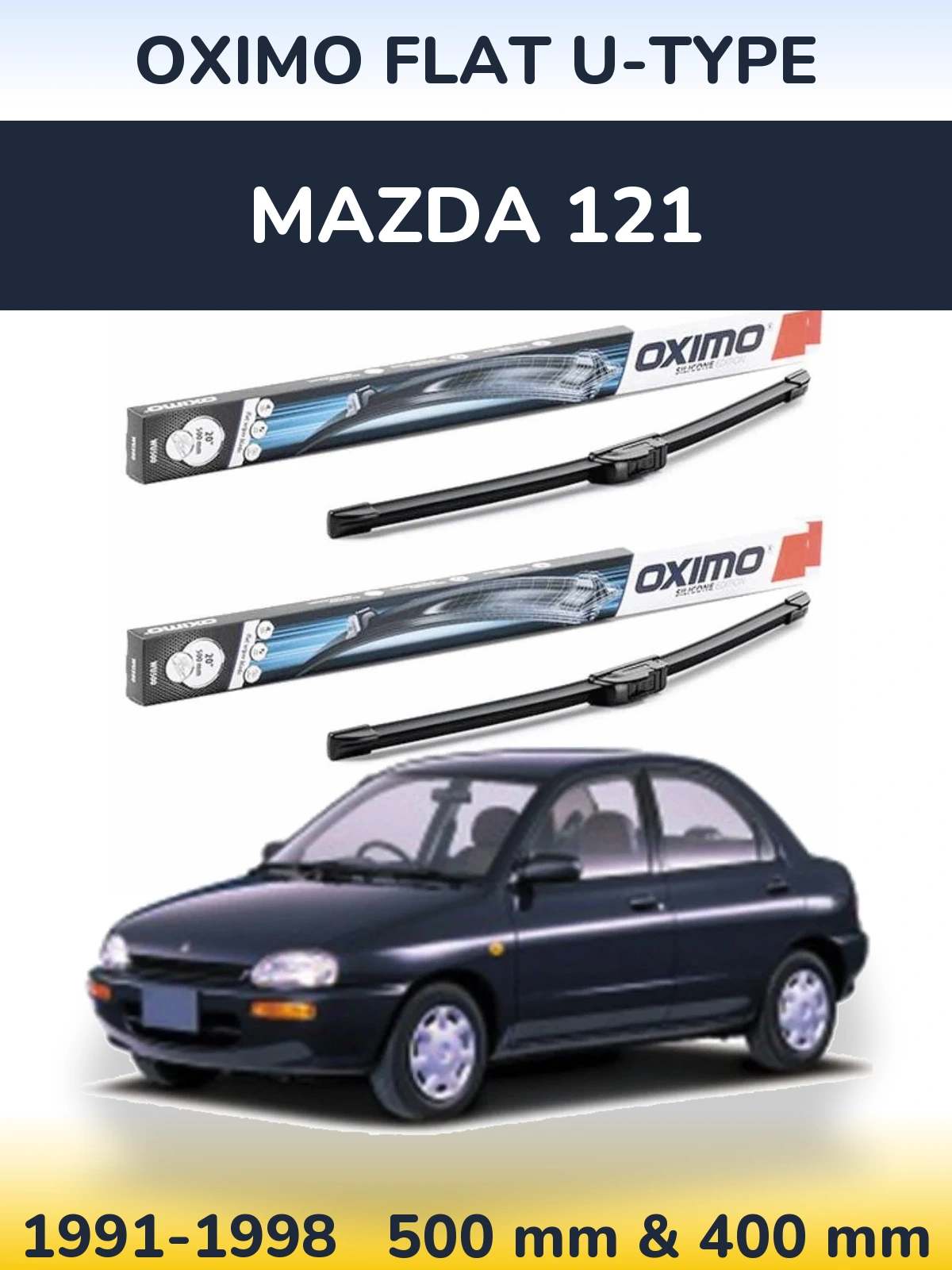 Ștergătoare Oximo Flat U-type pentru Mazda 121