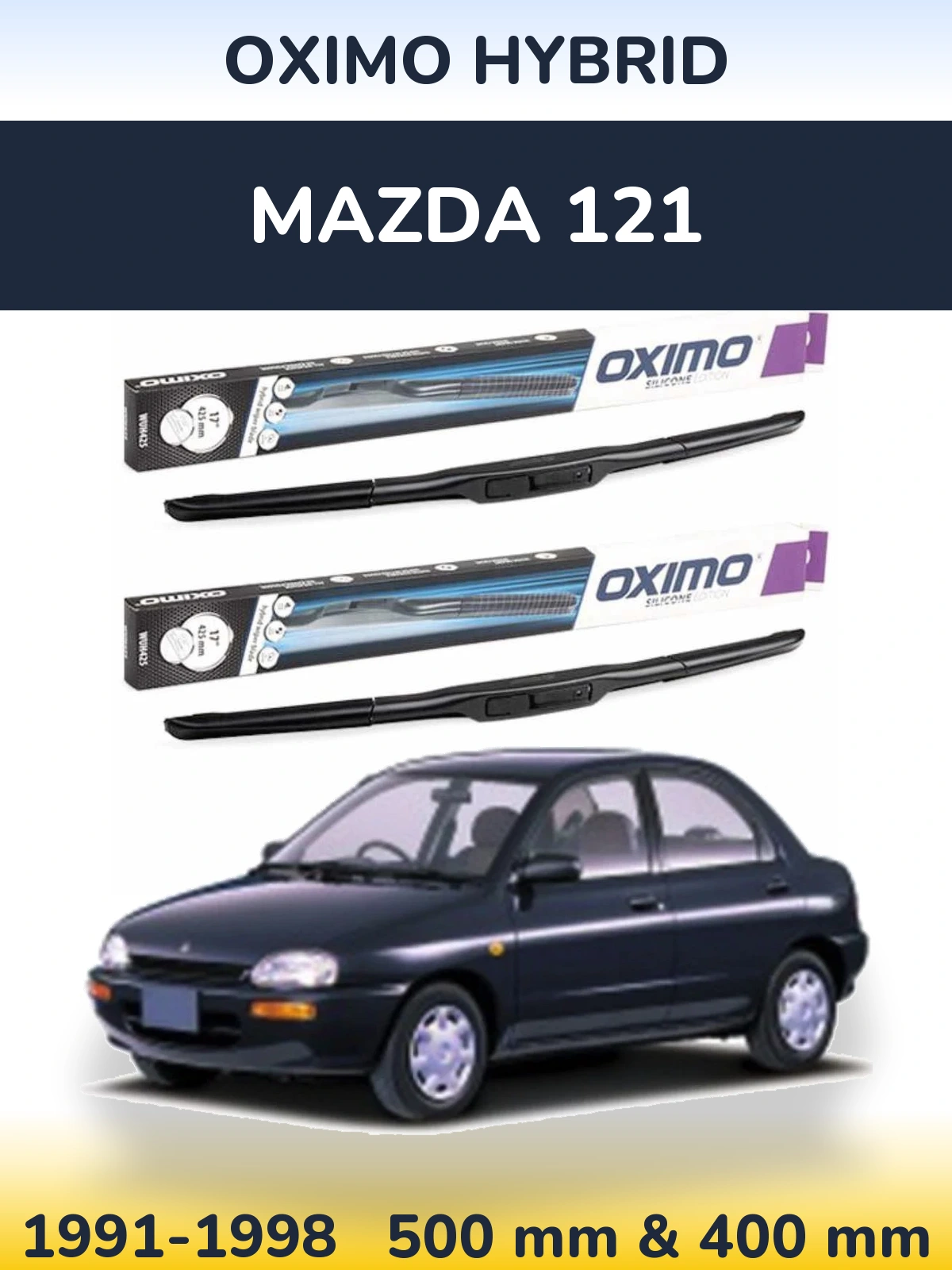 Ștergătoare Oximo Hybrid pentru Mazda 121