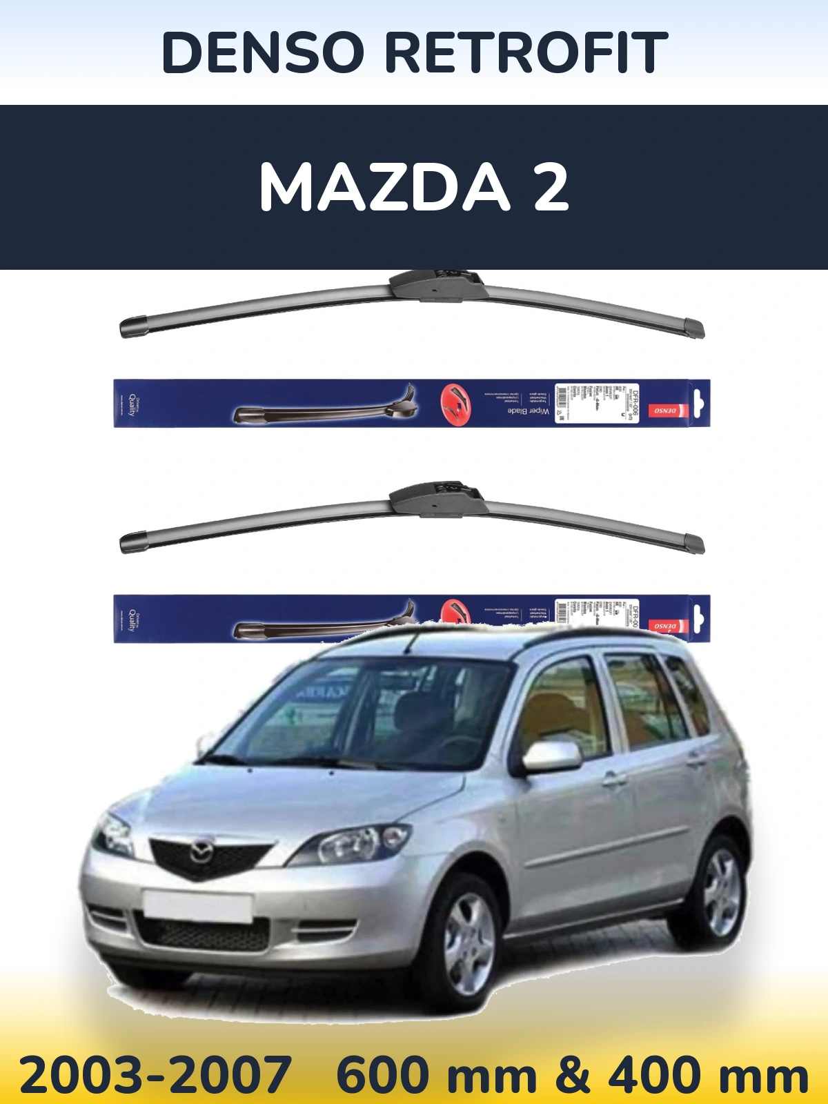 Ștergătoare Denso Retrofit pentru Mazda 2