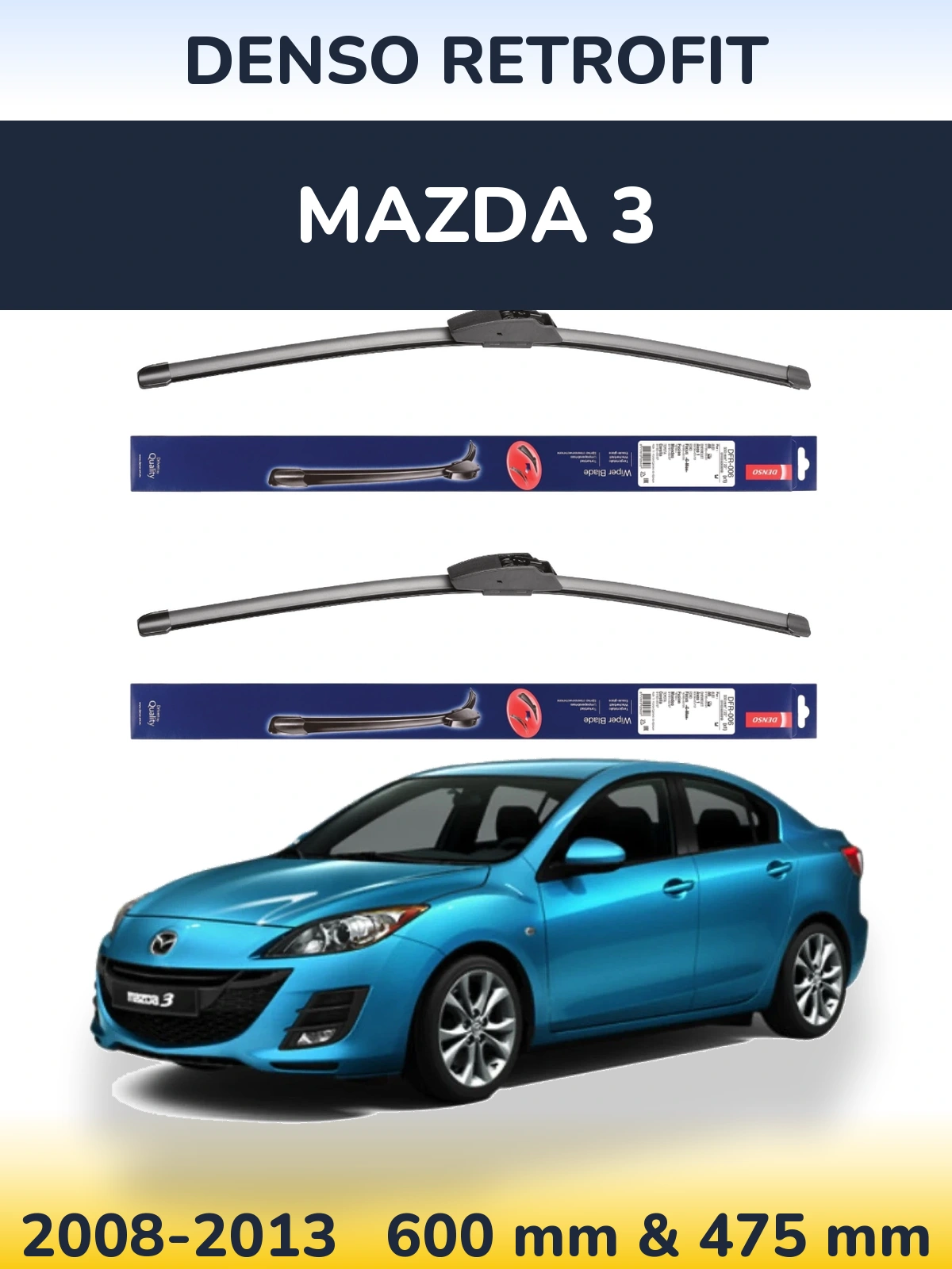Ștergătoare Denso Retrofit pentru Mazda 3