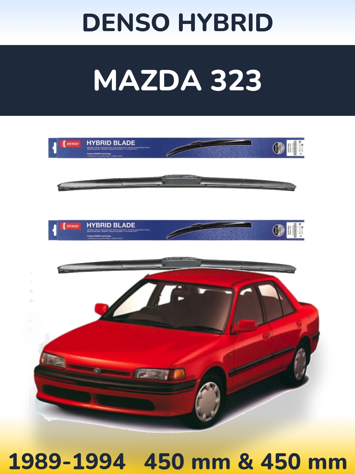 Ștergătoare Denso Hybrid pentru Mazda 323