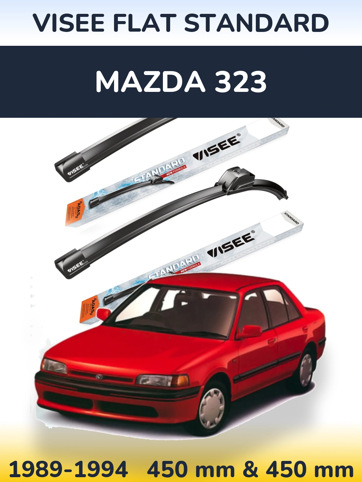 Ștergătoare VISEE FLAT STANDARD pentru Mazda 323
