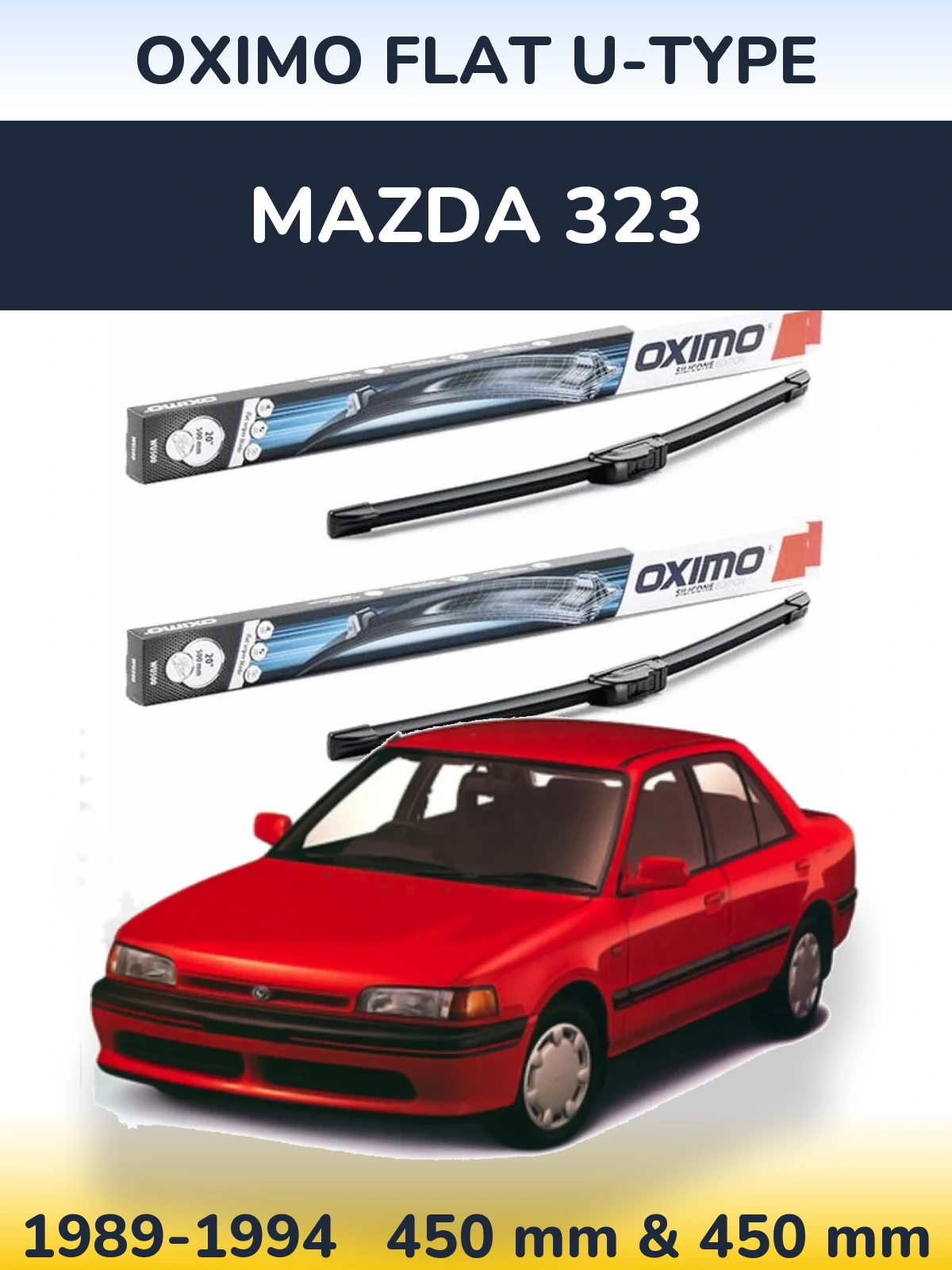 Ștergătoare Oximo Flat U-type pentru Mazda 323