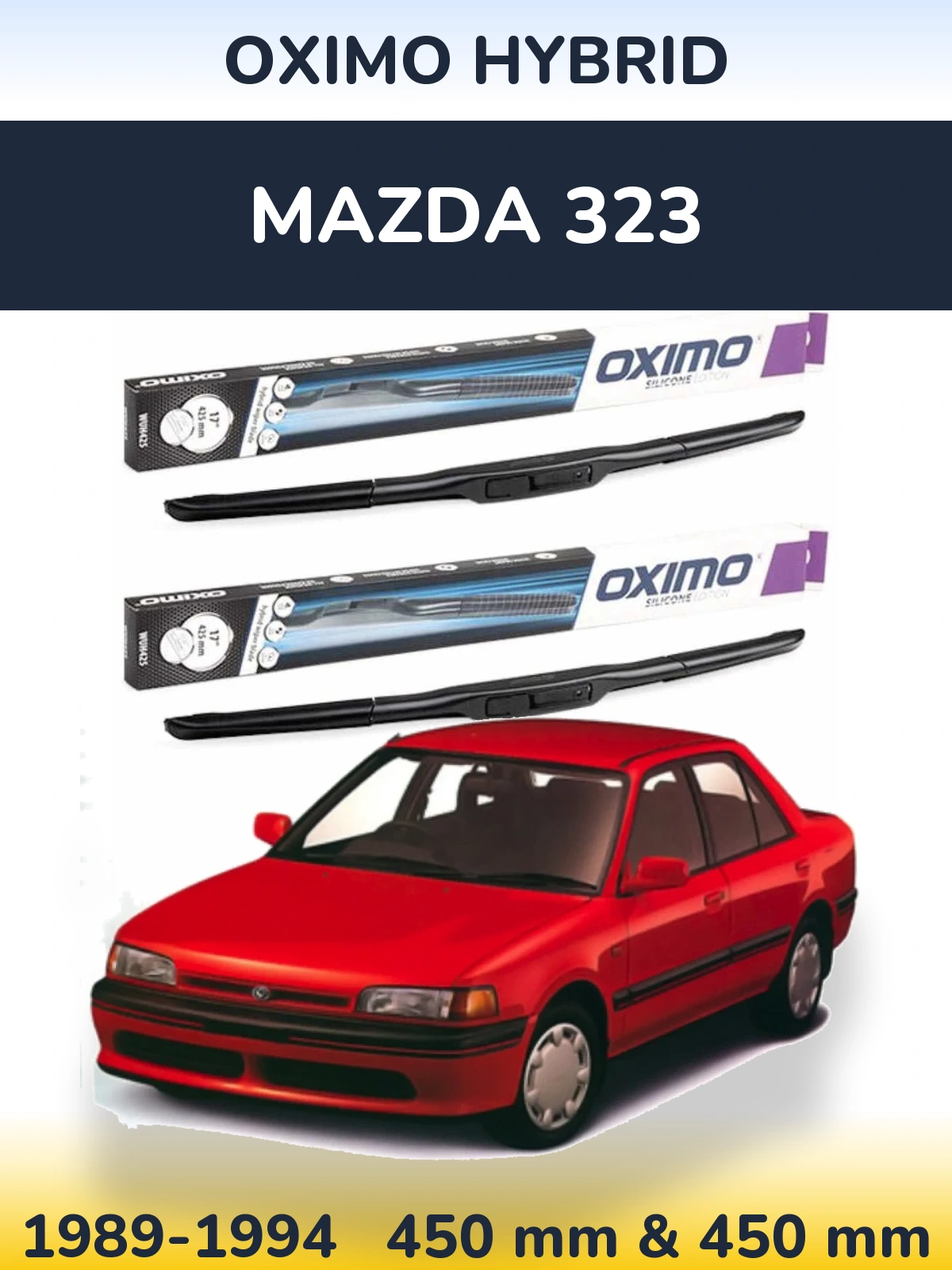Ștergătoare Oximo Hybrid pentru Mazda 323