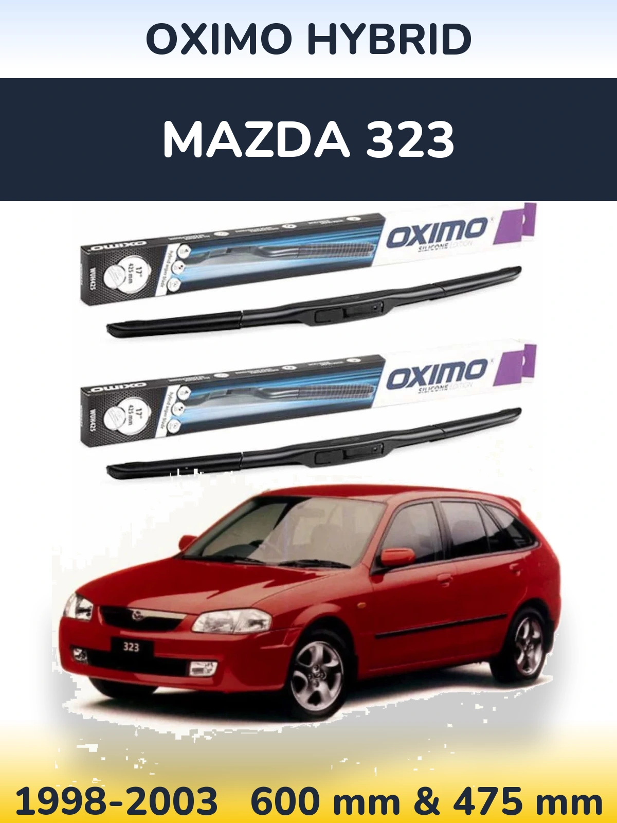 Ștergătoare Oximo Hybrid pentru Mazda 323