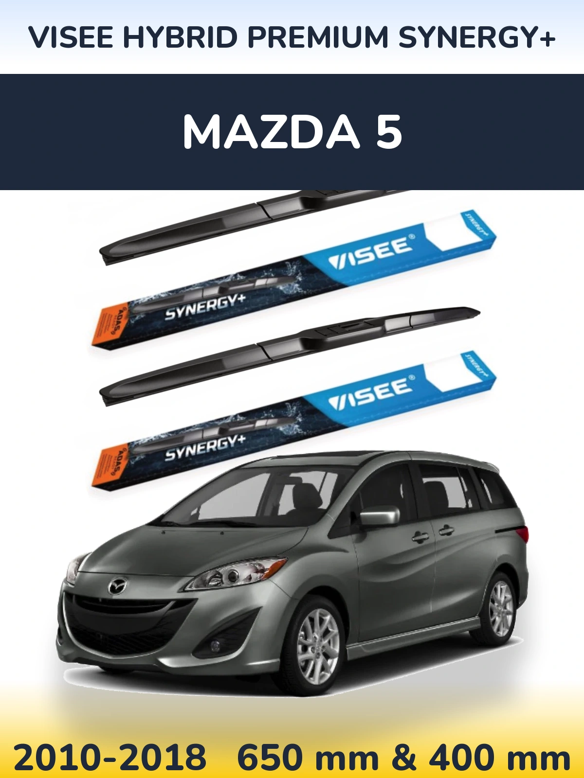 Ștergătoare VISEE HYBRID PREMIUM SYNERGY+ pentru Mazda 5