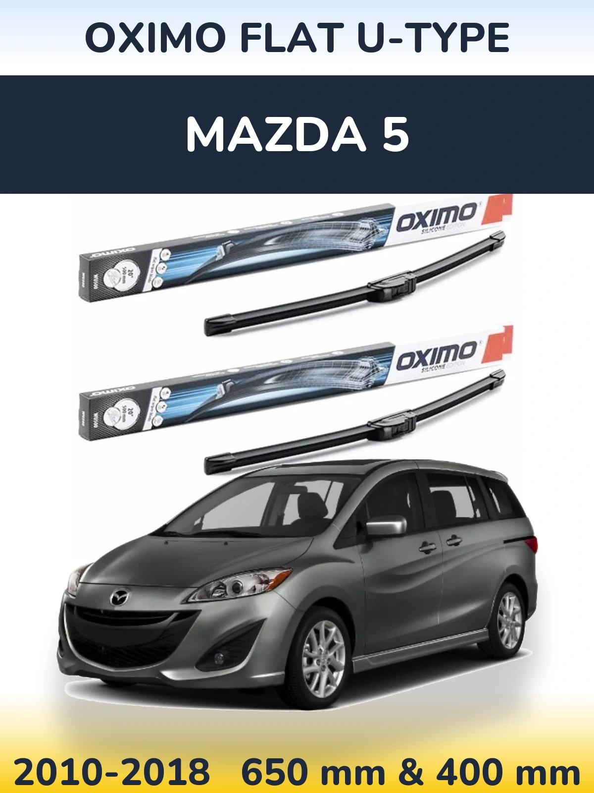 Ștergătoare Oximo Flat U-type pentru Mazda 5